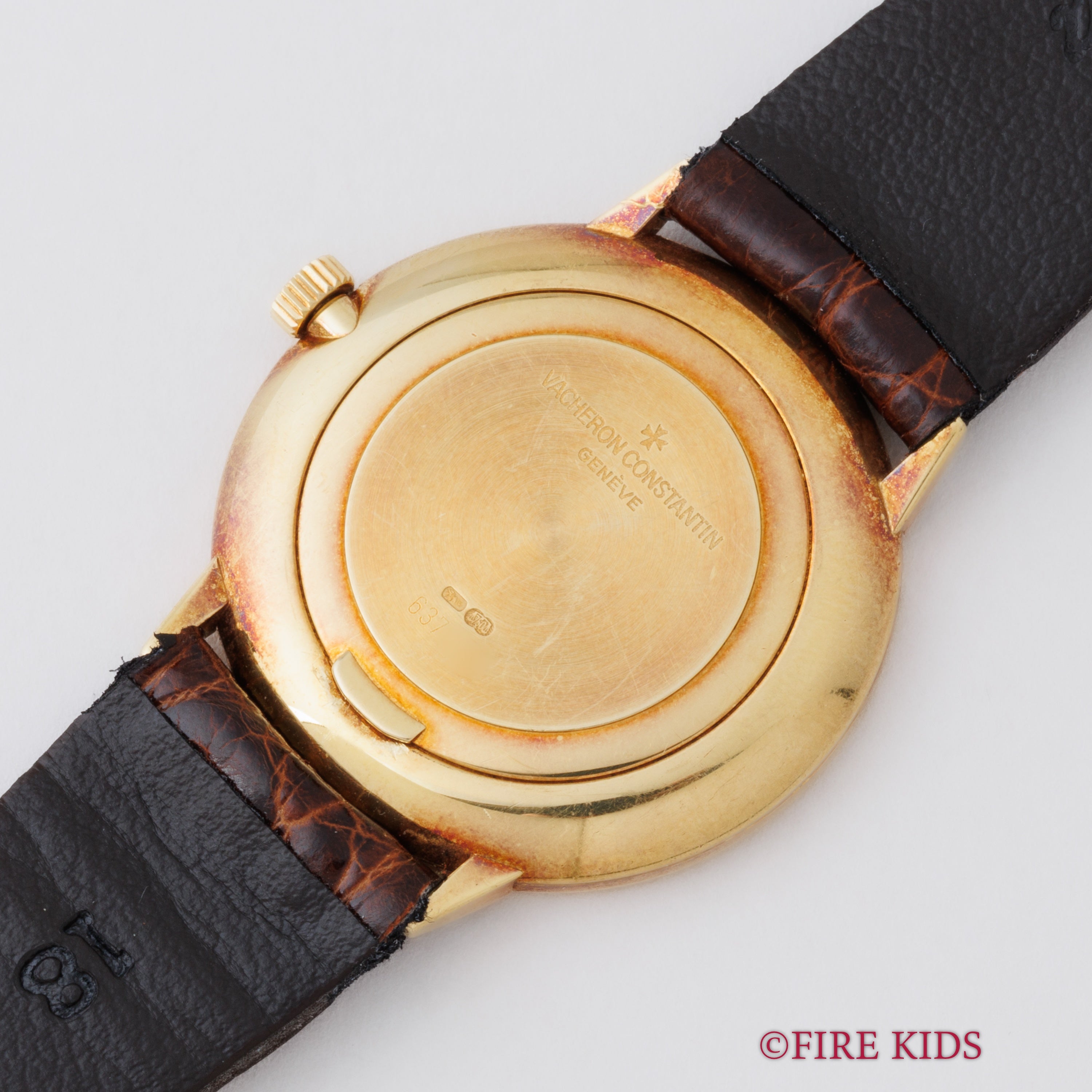 ヴァシュロンコンスタンタン 18金無垢エッセンシャル 1990年代製 Ref.31015/1 エクストラフラット 手巻 純正金無垢尾錠