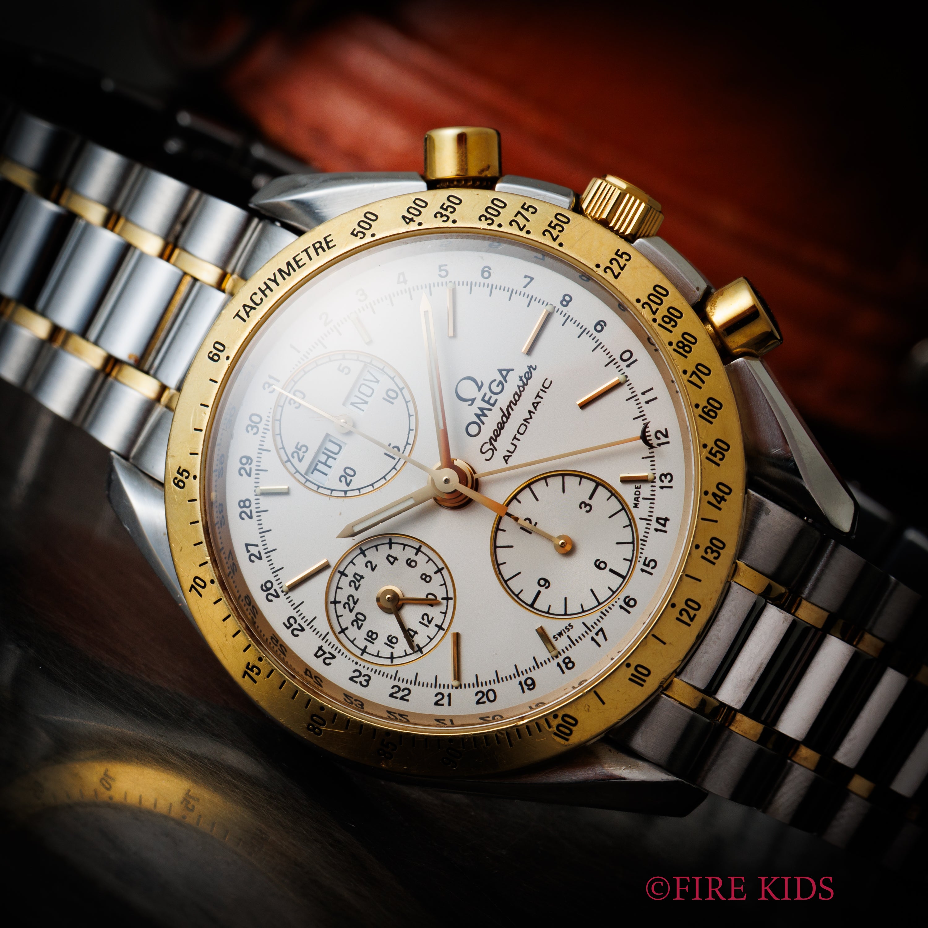 オメガ スピードマスター コンビ トリプルカレンダー 1995年製 Ref.3321 30 オートマチック ギャラ付