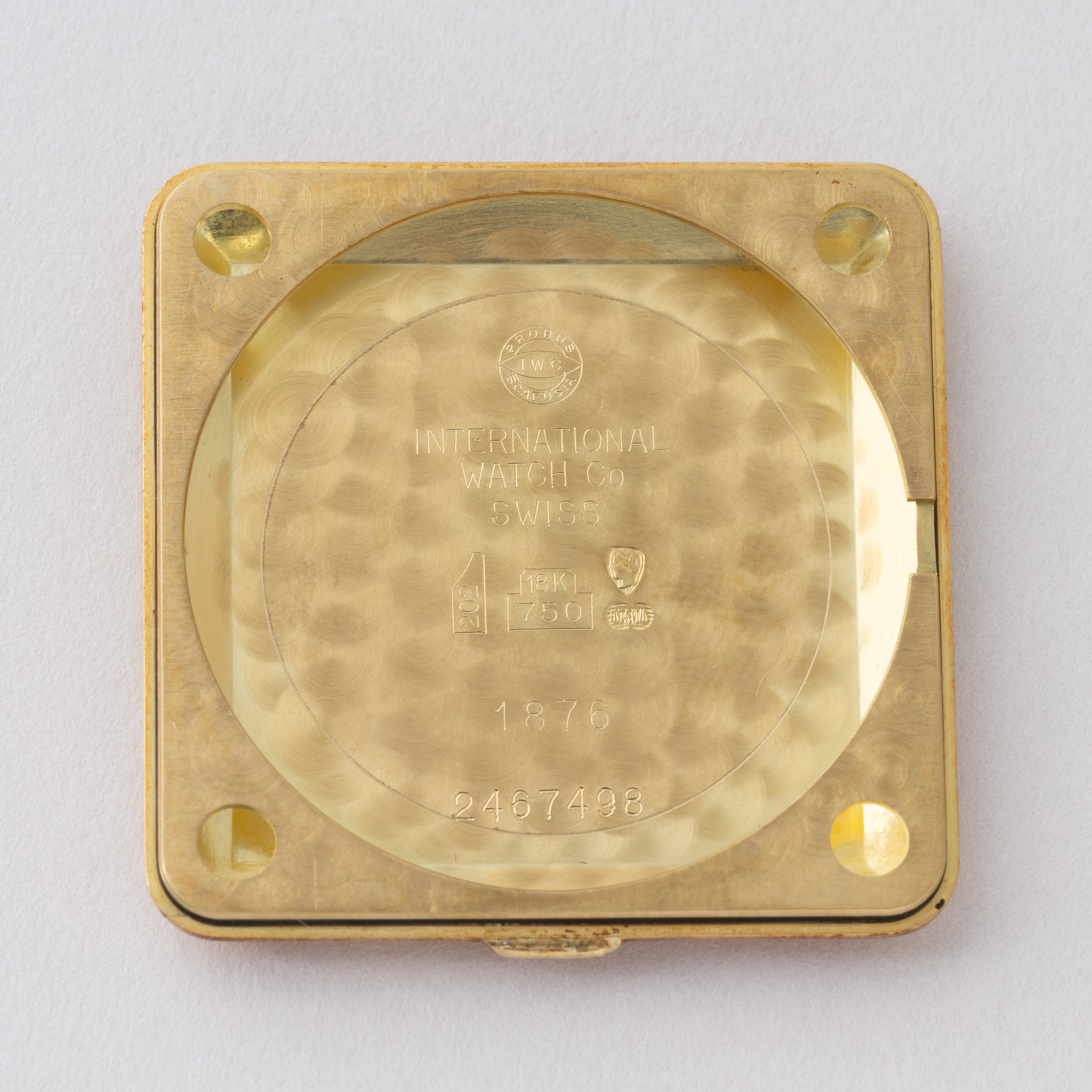 IWC Cioccolatone 18金無垢 1991年製 スクエアケース Cal.8541B Ref.1876 純正尾錠付き