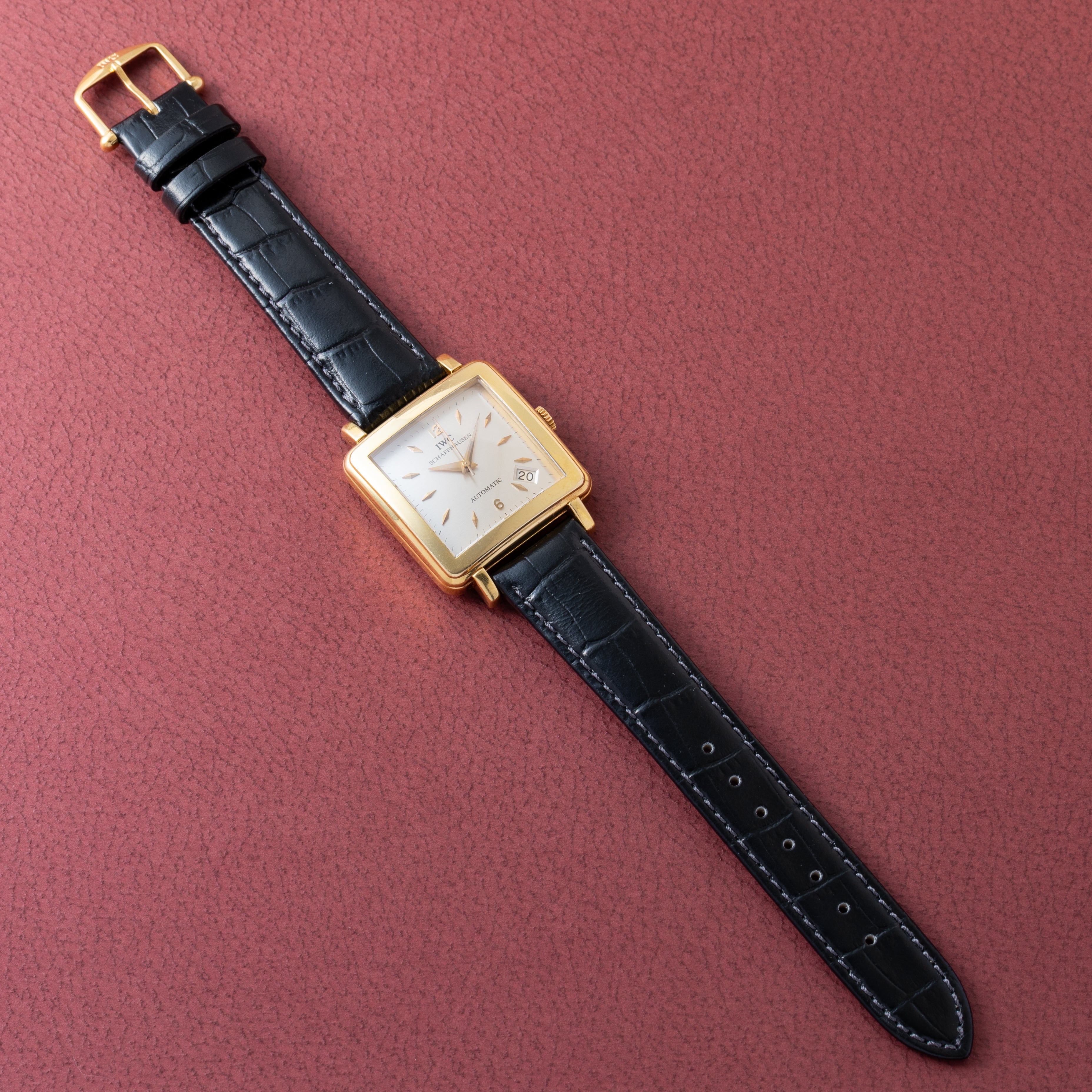 IWC Cioccolatone 18金無垢 1991年製 スクエアケース Cal.8541B Ref.1876 純正尾錠付き