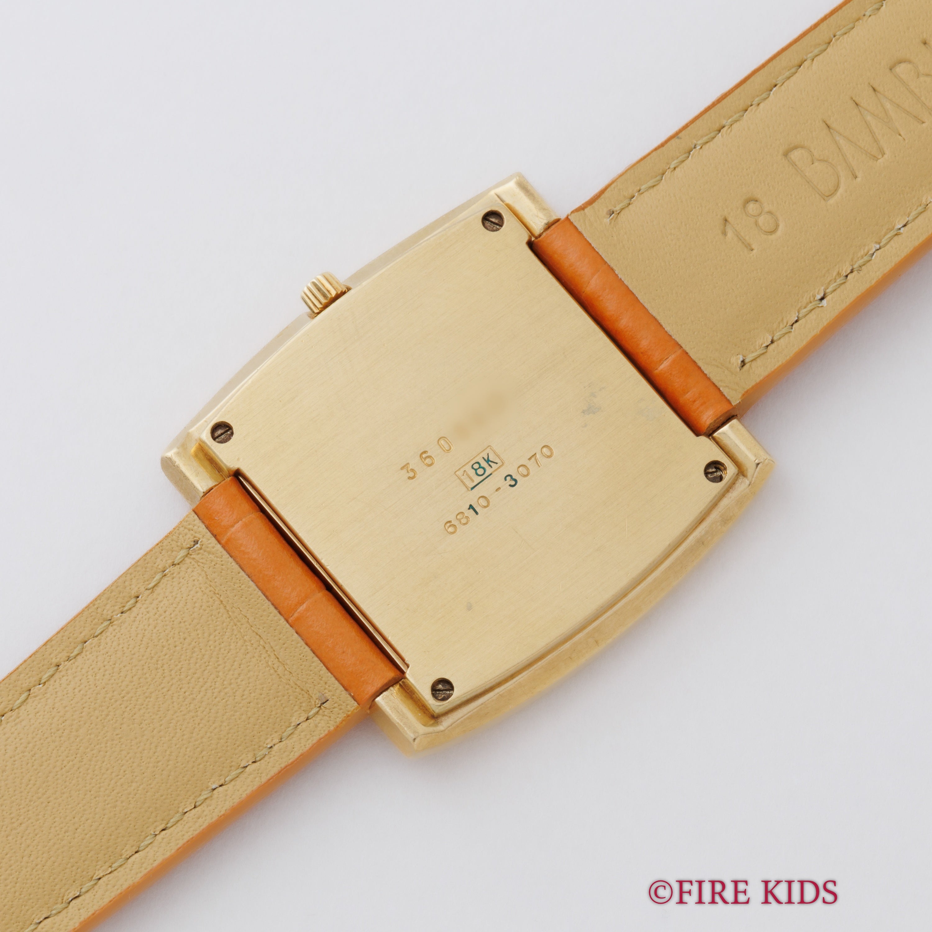 セイコー 18金無垢シャリオ1973年製 薄型手巻 スクエアケース Ref.6810-3070