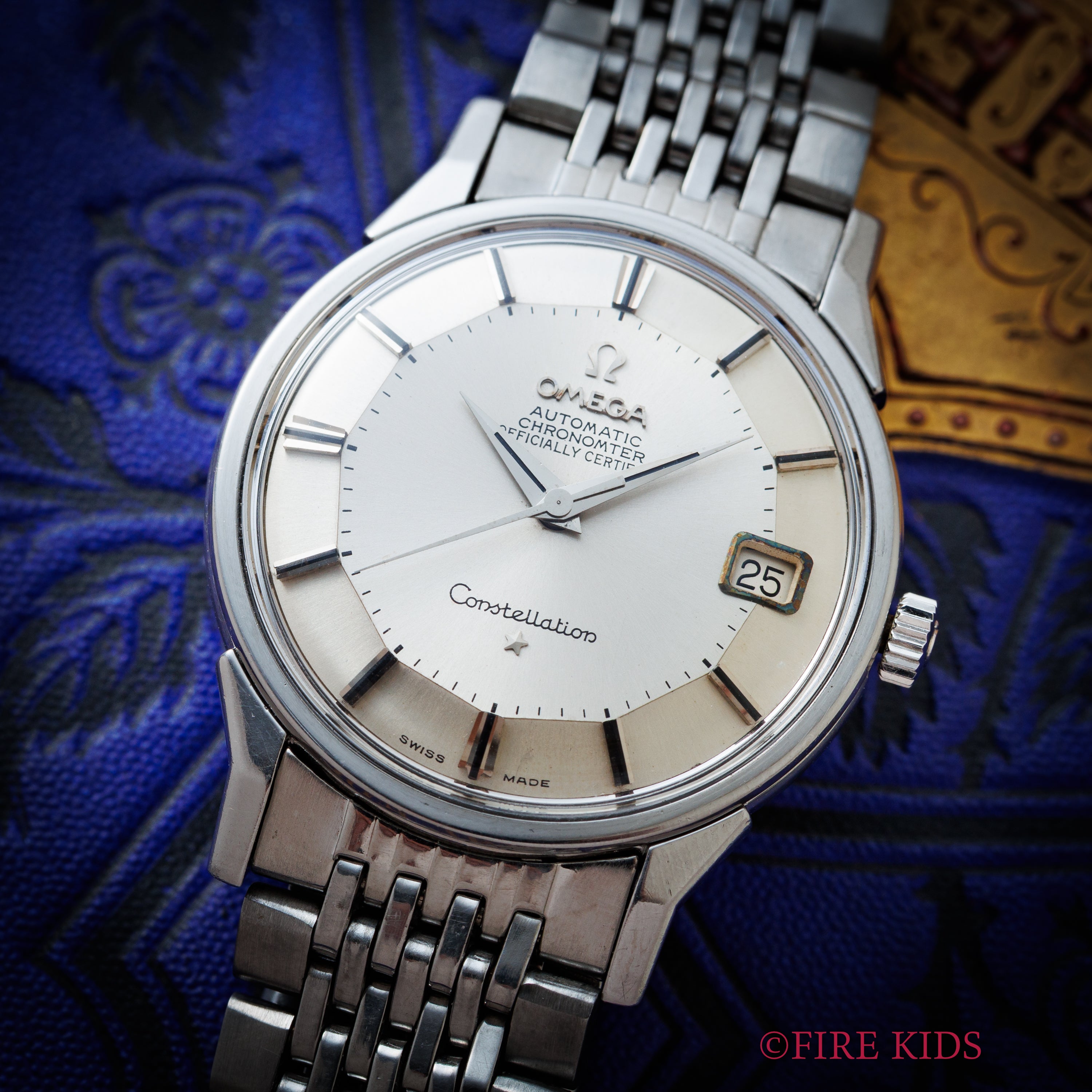 OMEGA コンステレーション 12角 1962年製 Ref.14902 62 SC パイパンダイヤル 純正ブレステ 12角