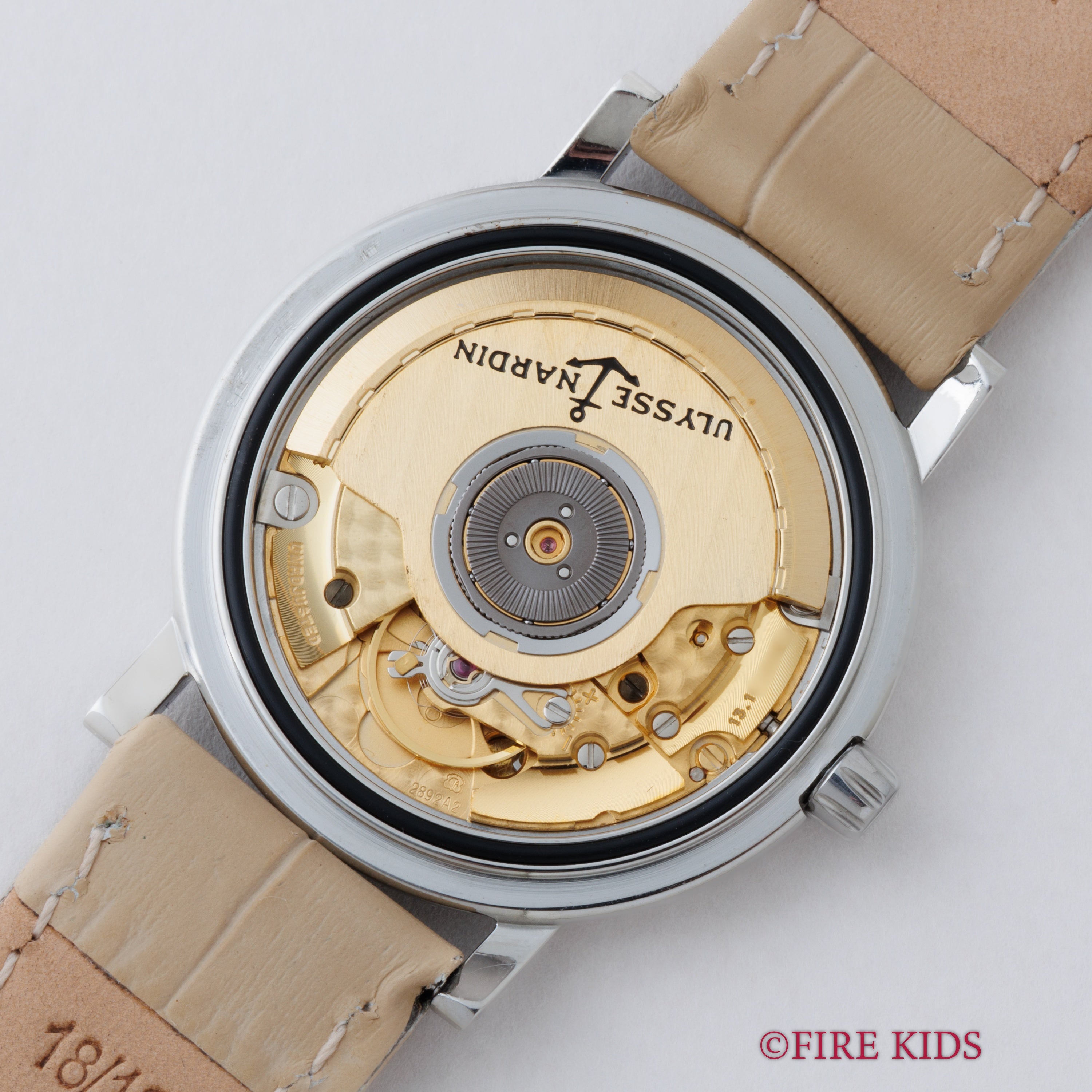 ユリスナルダン サンシアー ホワイトローマンダイヤル 1990年代製 Ref.133‐34 自動巻