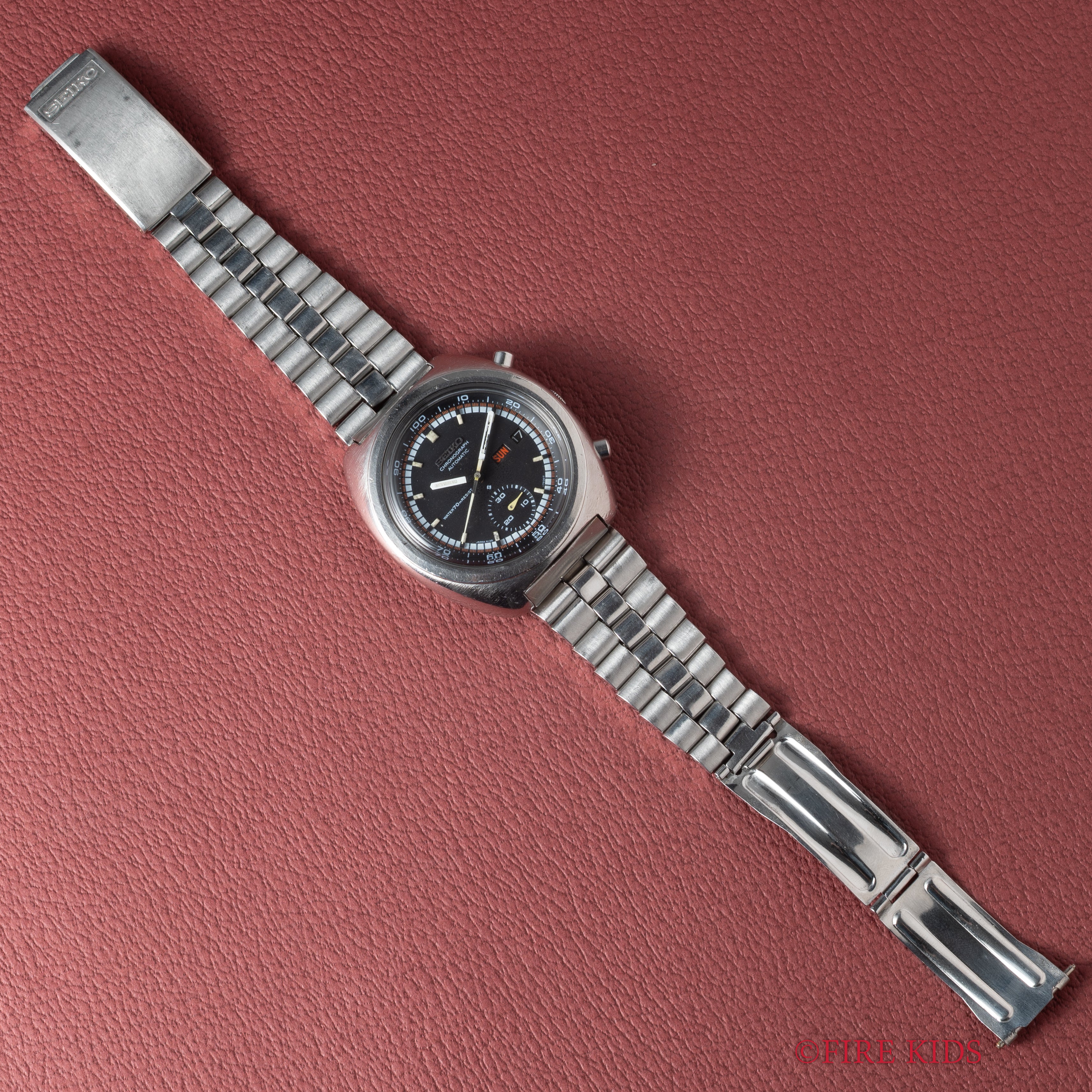 セイコー クロノグラフ 1971年製 自動巻クロノグラフ デシマルメーター Ref.6139-7002 純正ブレス