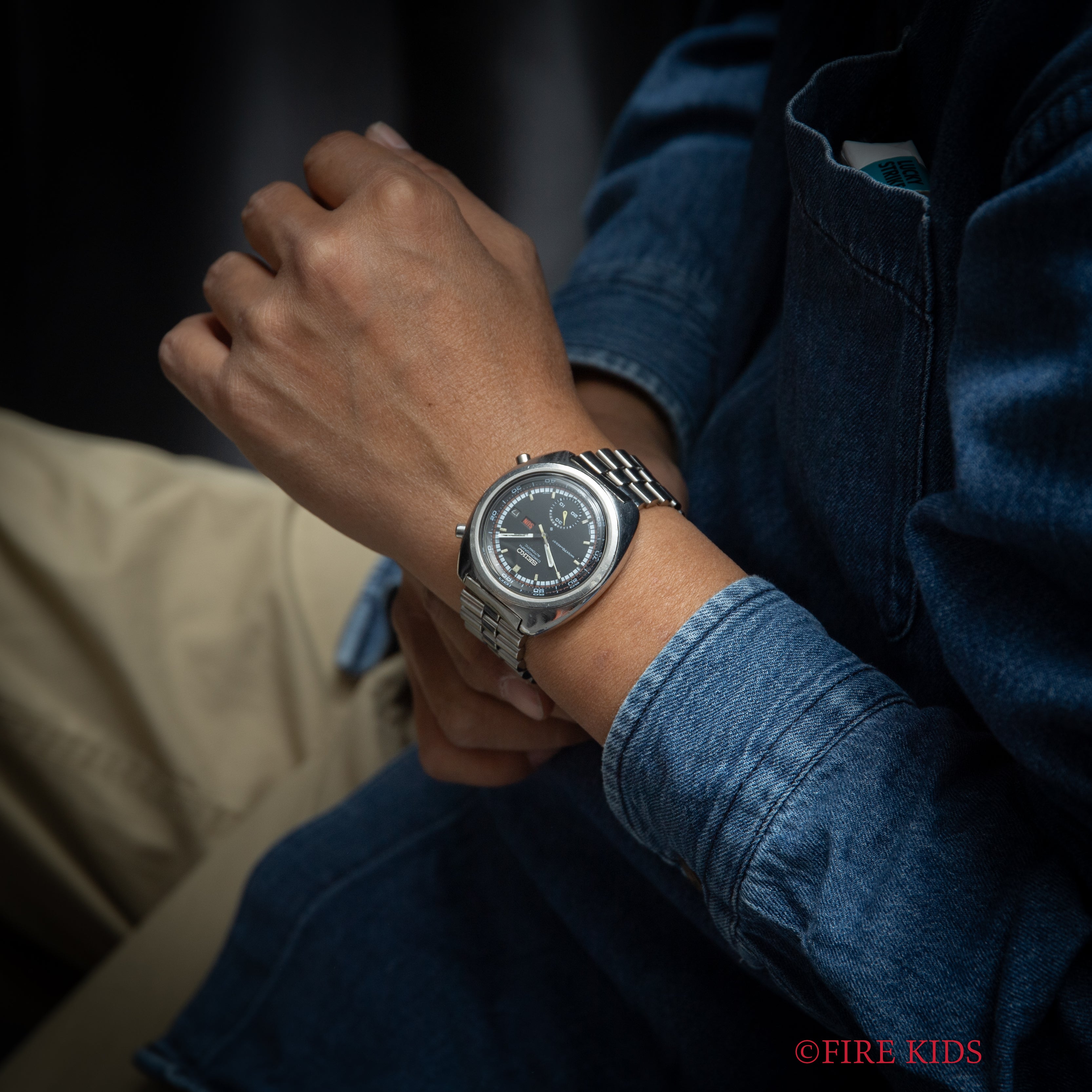 セイコー クロノグラフ 1971年製 自動巻クロノグラフ デシマルメーター Ref.6139-7002 純正ブレス