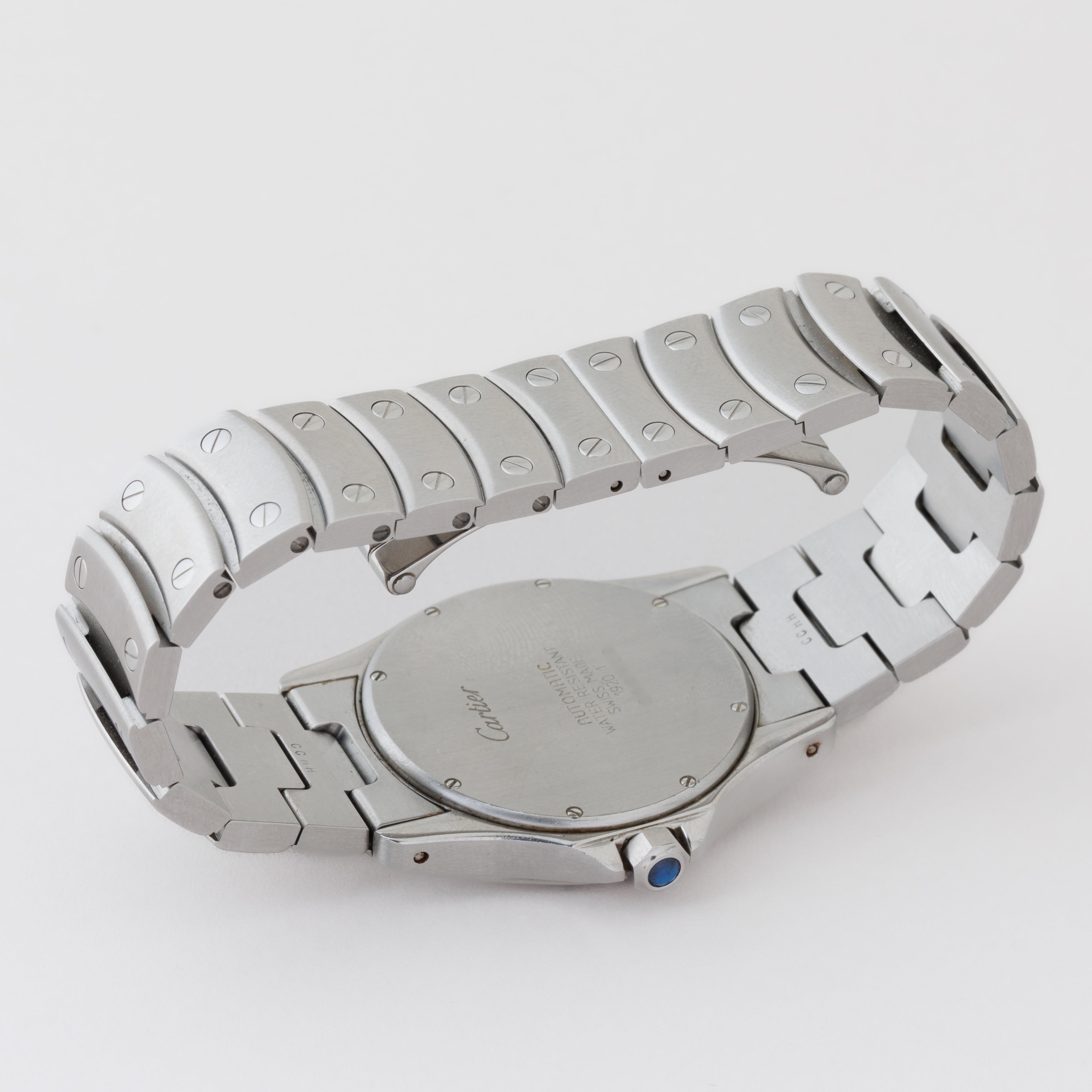 カルティエ サントス ロンド LMサイズ 自動巻き 1990年代製 ホワイトローマンダイヤル