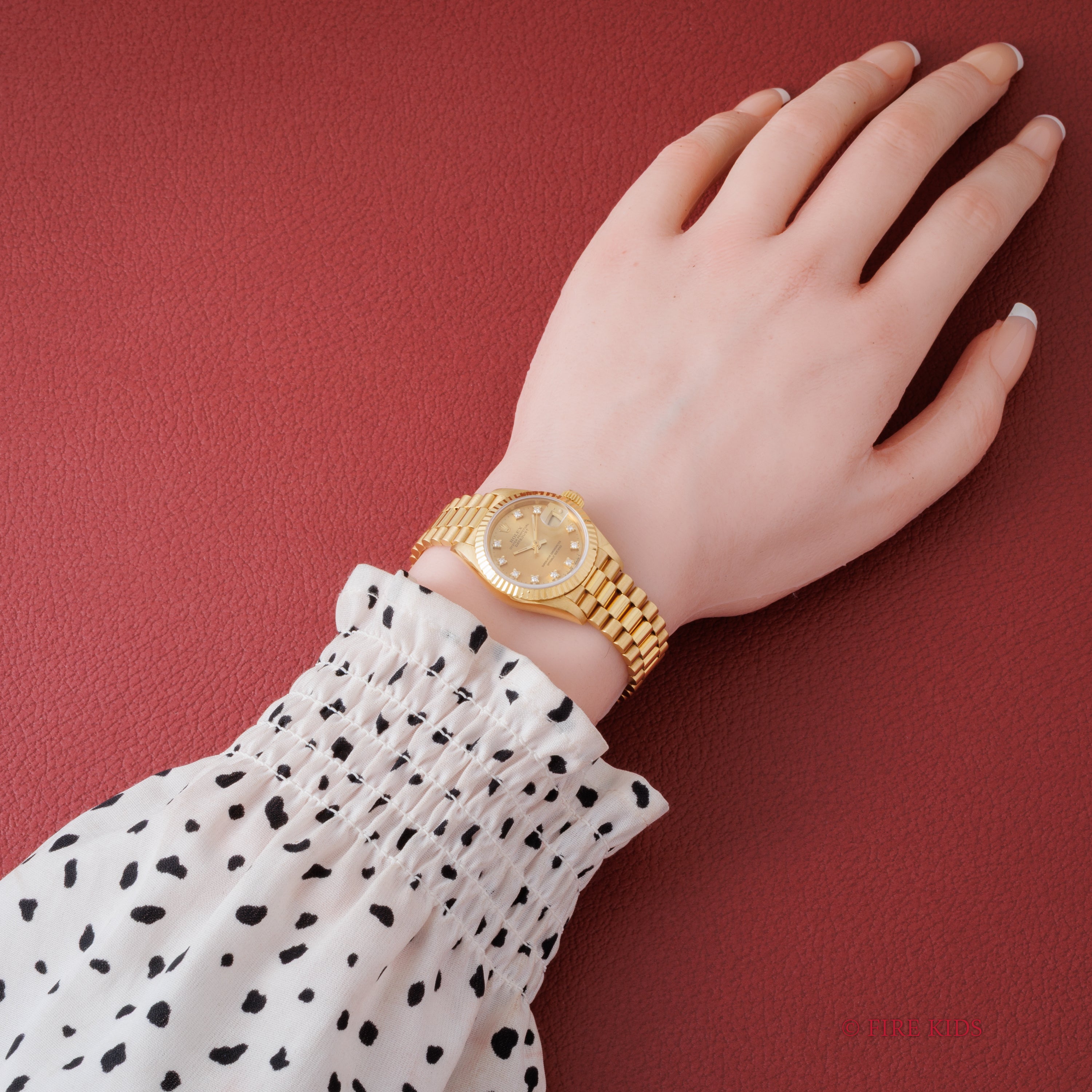 ロレックス 18金無垢レディース デイトジャスト 10Pダイヤ 1990年製(平成2年製) Ref.69178