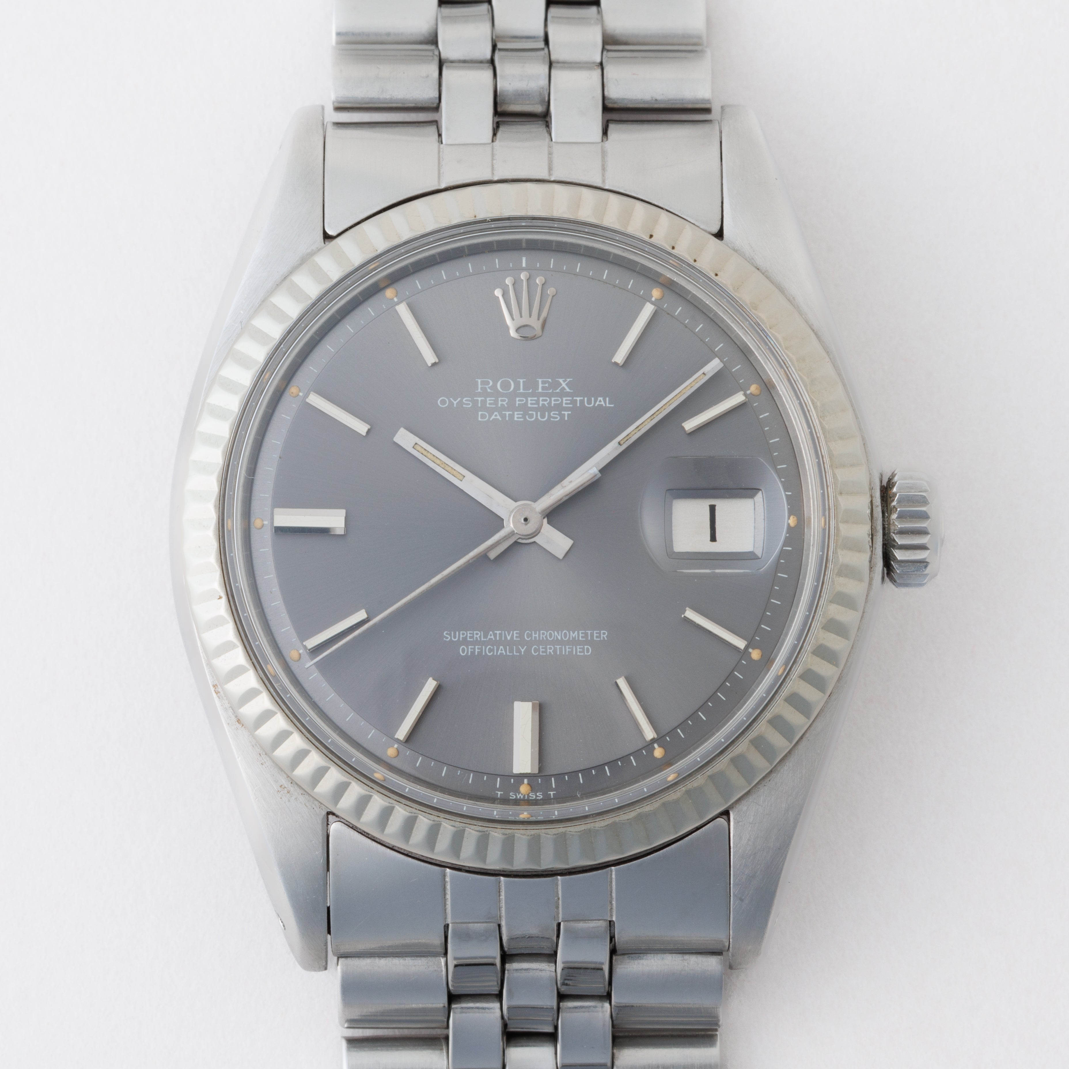 ロレックス デイトジャスト グレーダイヤル 1972年製 自動巻き Ref.1601