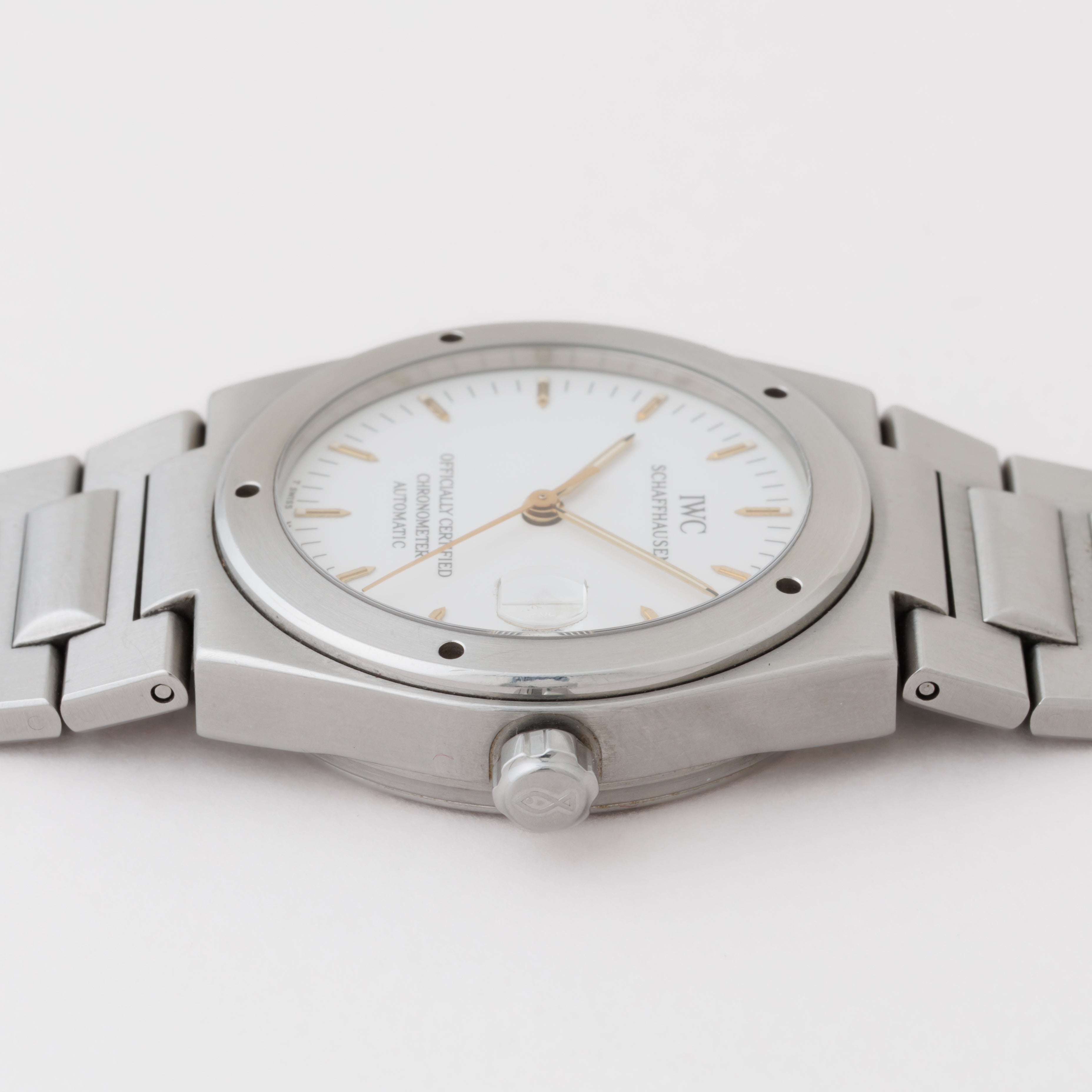 IWC インヂュニア 1995年製 Ref.3521 ジェンタデザイン 耐磁時計 自動巻き ギャラ、クロノメーター証明書