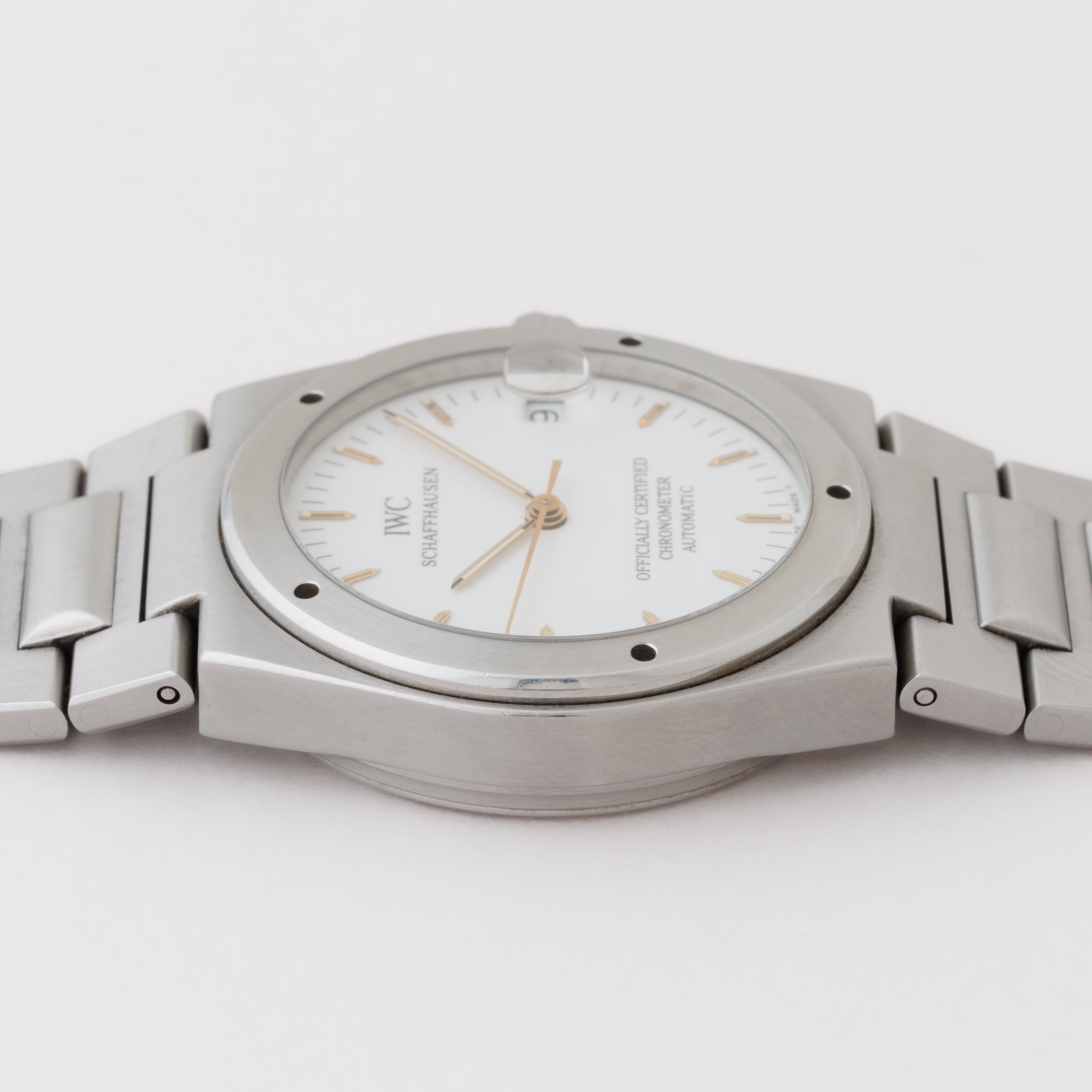 IWC インヂュニア 1995年製 Ref.3521 ジェンタデザイン 耐磁時計 自動巻き ギャラ、クロノメーター証明書