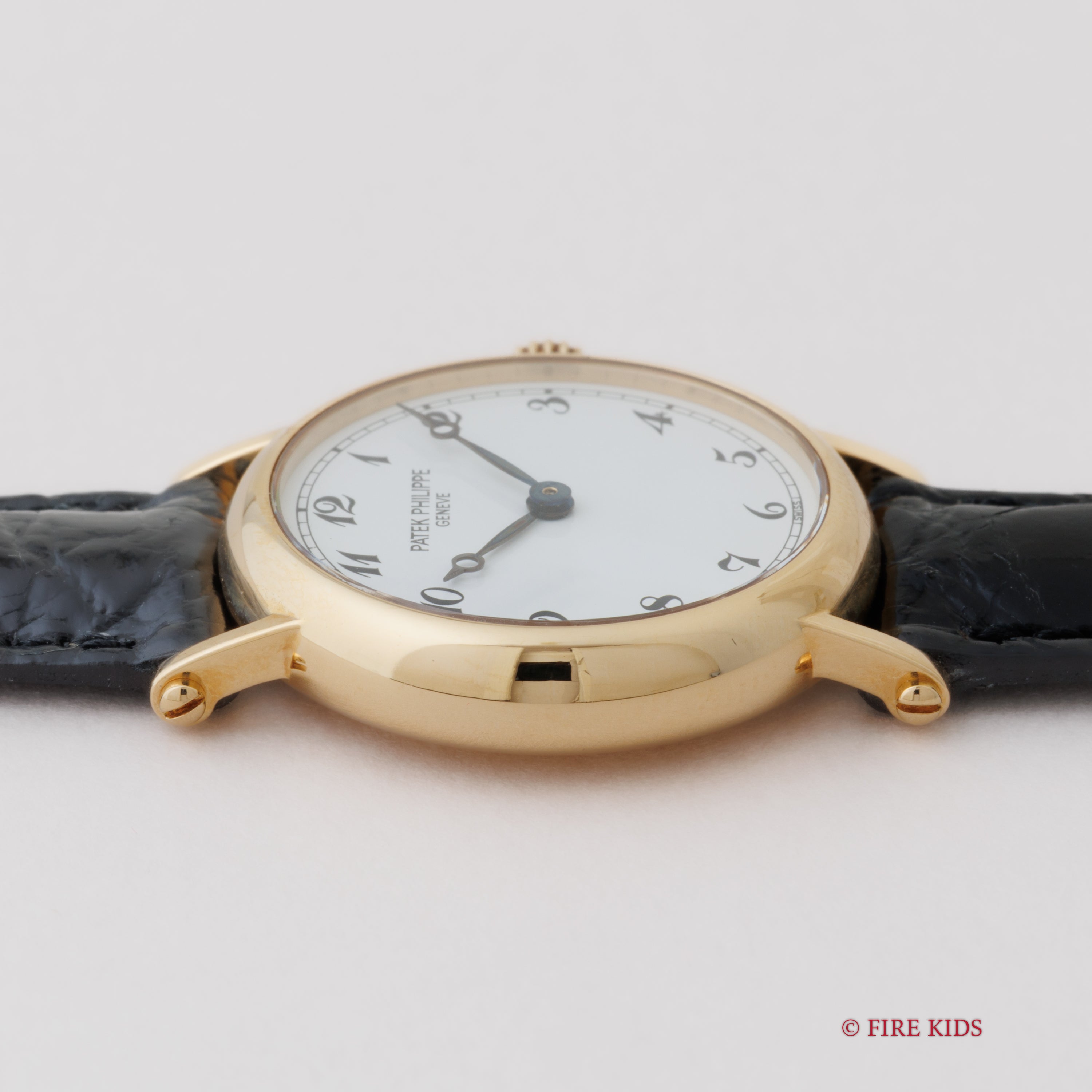 パテック・フィリップ カラトラバ オフィサー 25㎜アラビアダイヤル ブレゲ針 K18 手巻 Cal.16-250 Ref.4860 純正尾錠