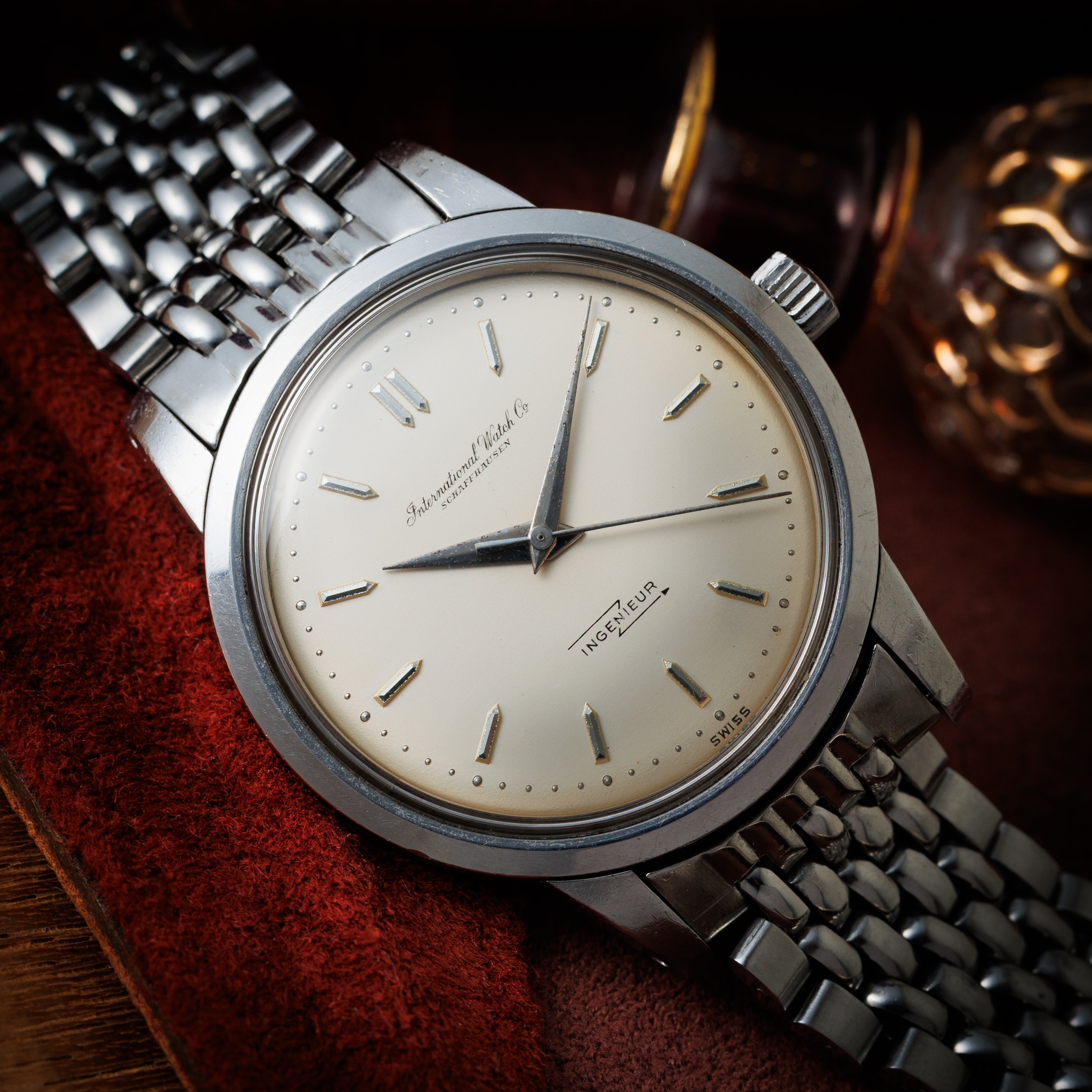 IWC インヂュニア ノンデイト 1960年製(昭和35年製) 純正ゲイフレアーブレス付き