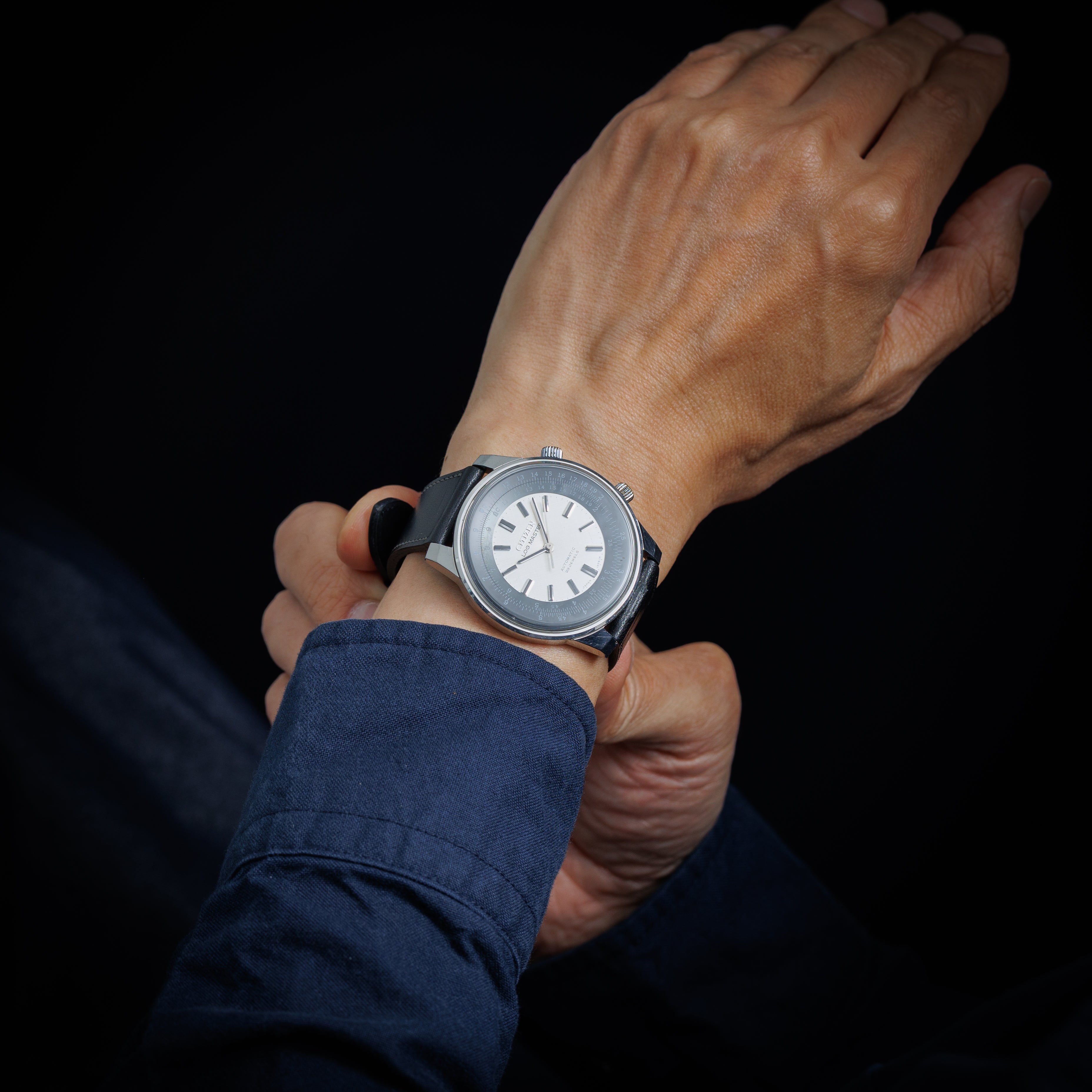 シチズン ログマスター 1968年製 回転計算尺 自動巻 AUOS52401-TA