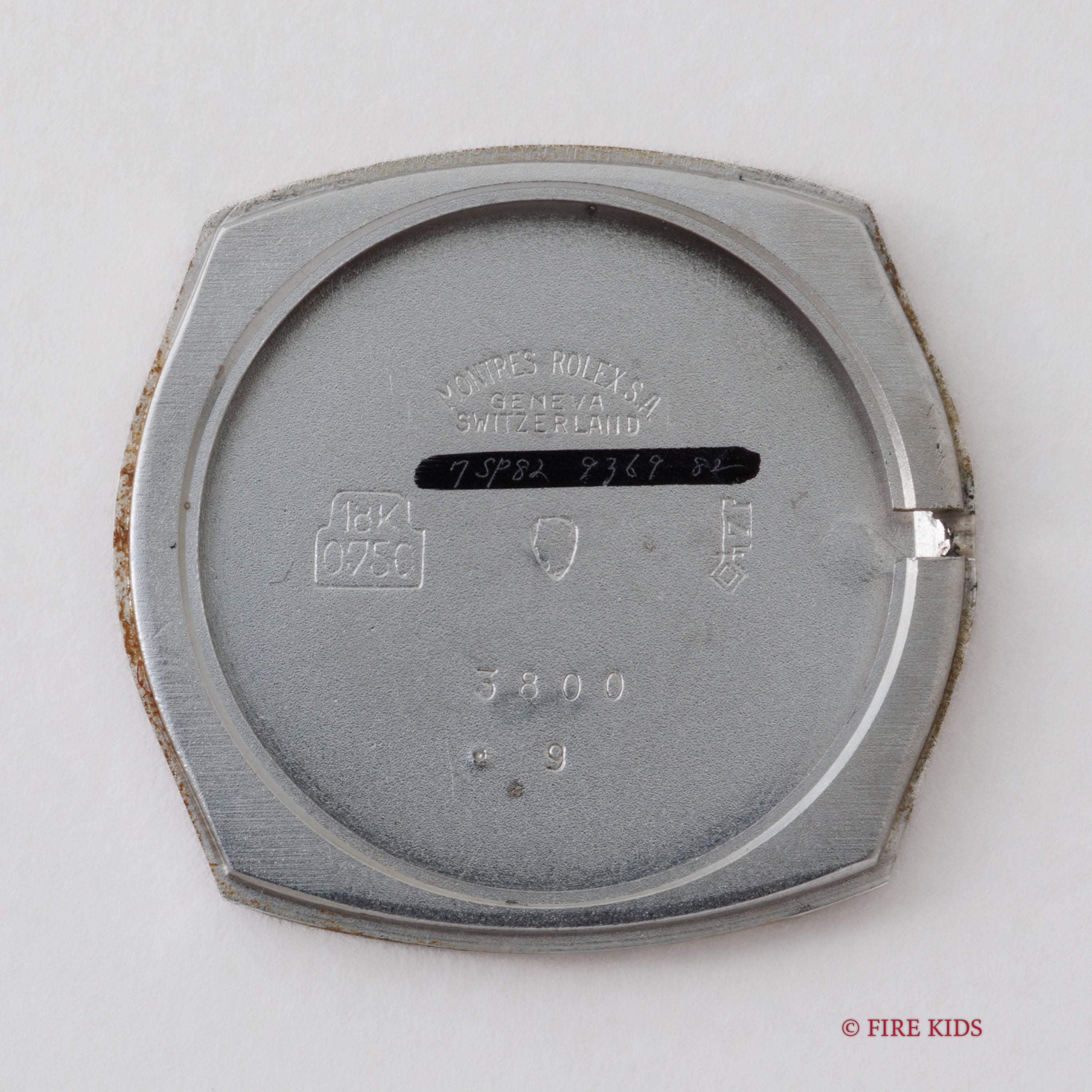 ロレックス チェリーニ レディース 1970年製 Ref.3800 18金無垢ホワイトゴールド ブルーダイヤル 純正尾錠付き