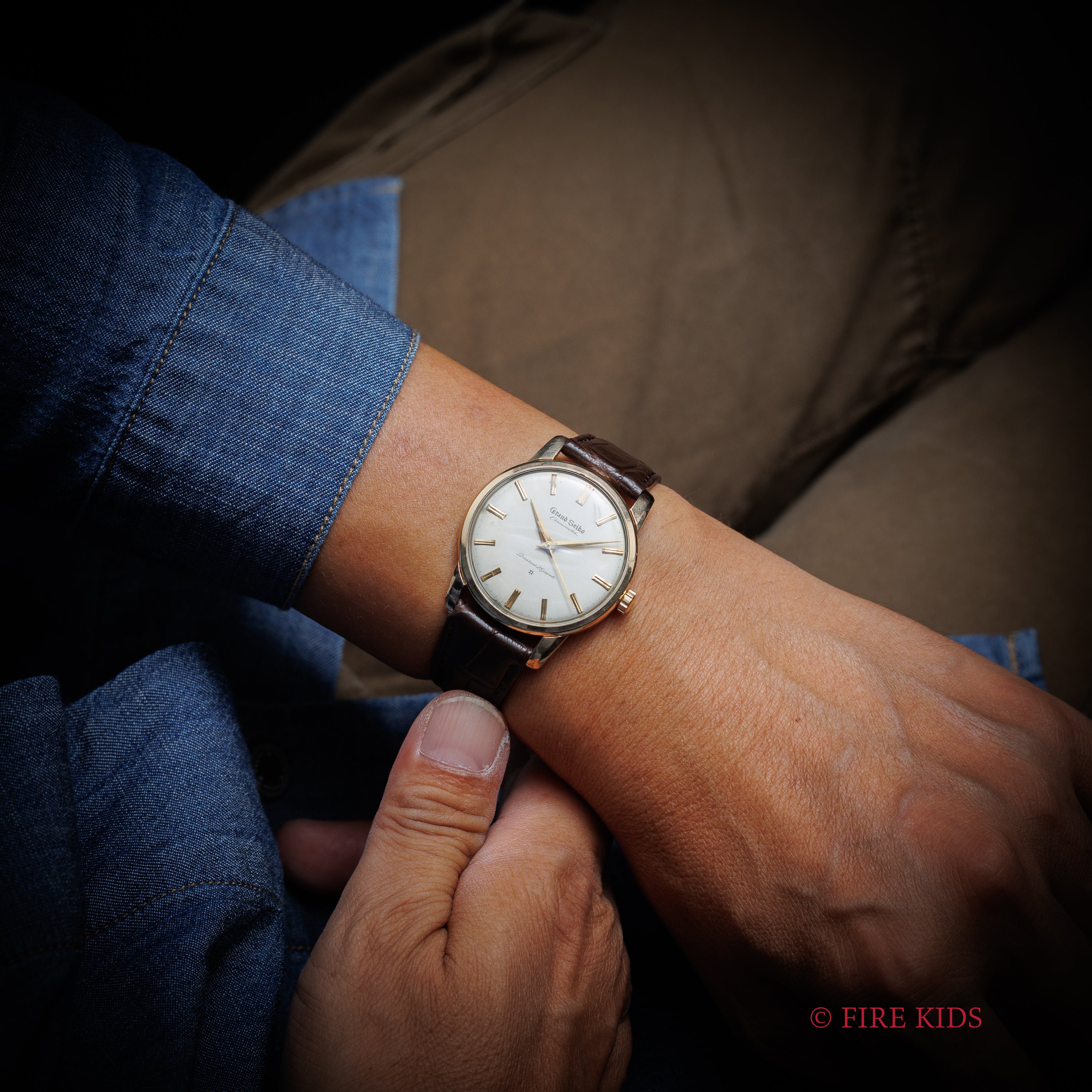 グランドセイコー ファーストモデル 1960年製 Ref.J14070 彫文字盤 Cal.3180