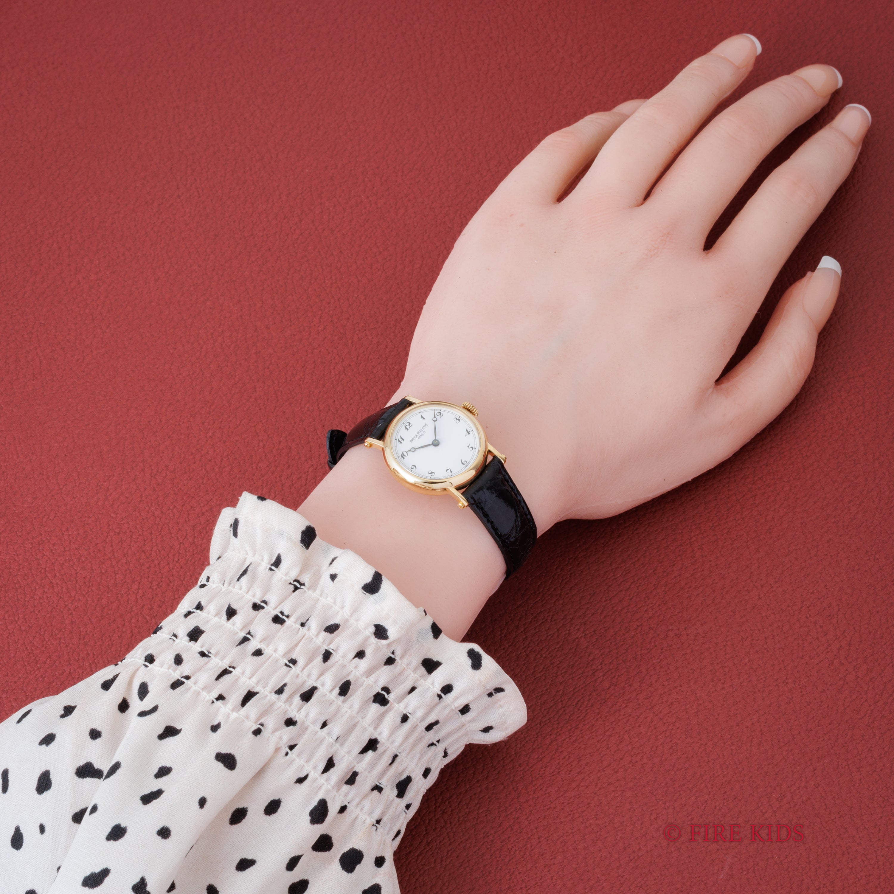 パテック・フィリップ カラトラバ オフィサー 25㎜アラビアダイヤル ブレゲ針 K18 手巻 Cal.16-250 Ref.4860 純正尾錠