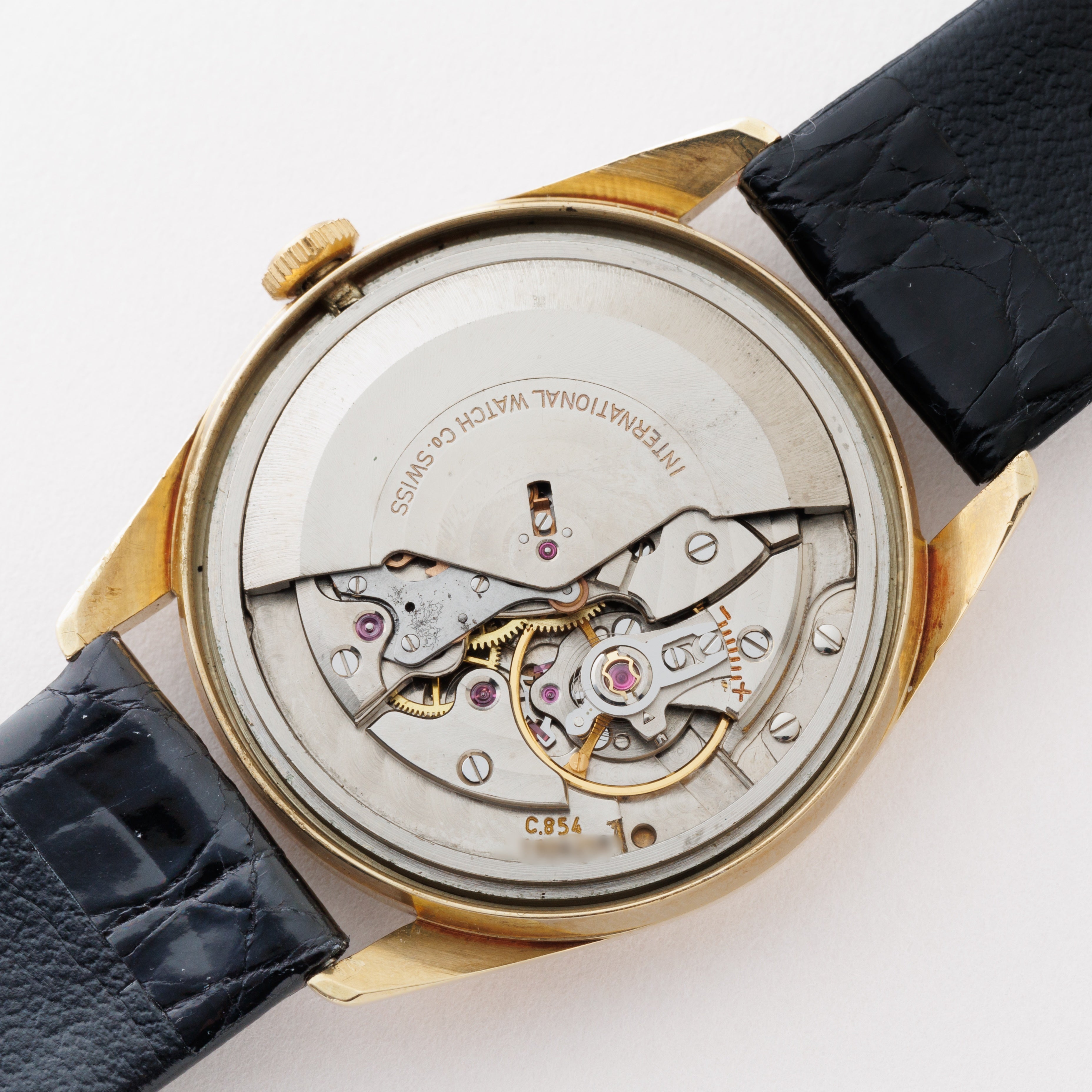 IWC 14金無垢ラウンドケース 1970年製 ペラトン式自動巻きCal.854 Ref.R910A ノンデイト