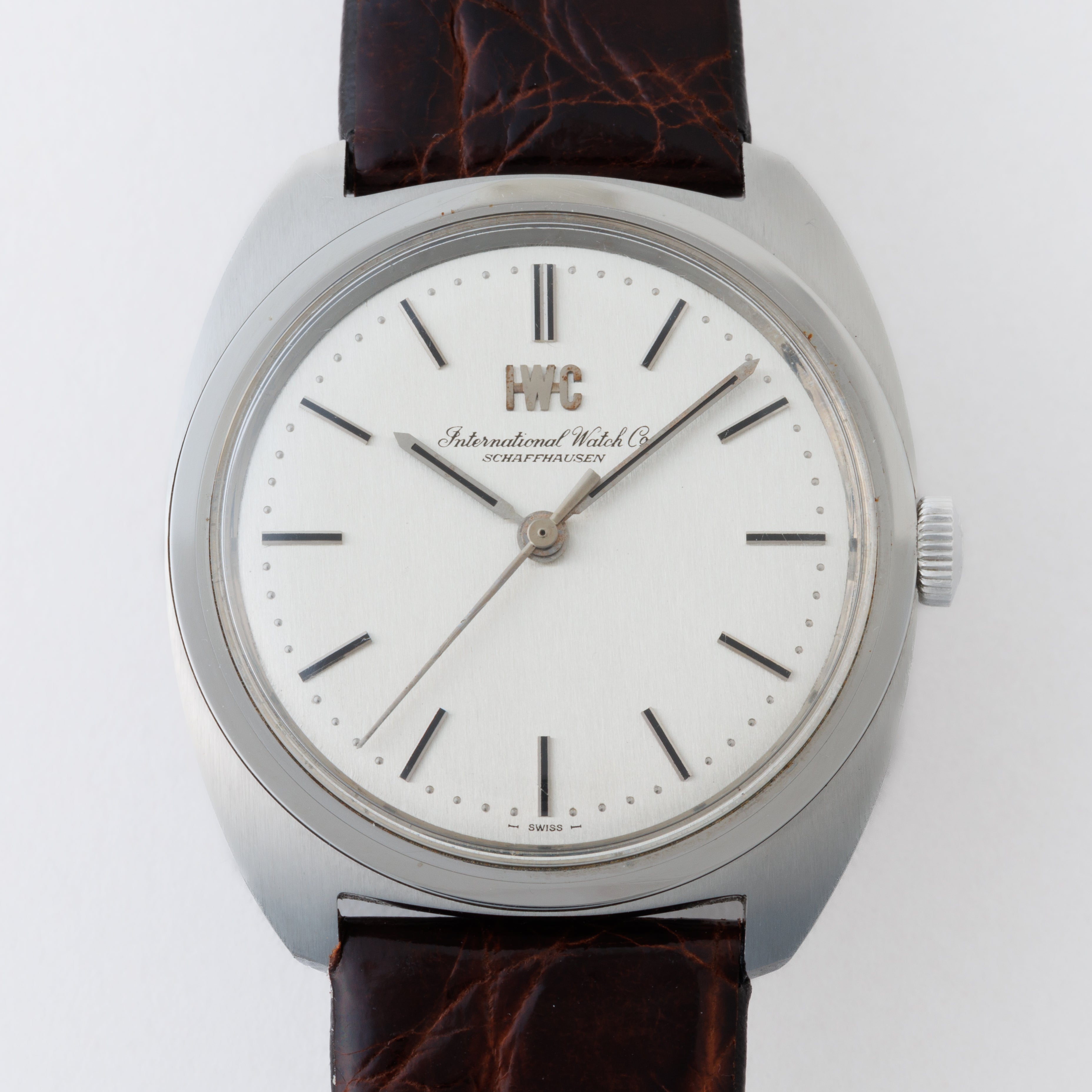 IWC トノーケース シルバーダイヤル Cal.403 箱、ギャラ付き