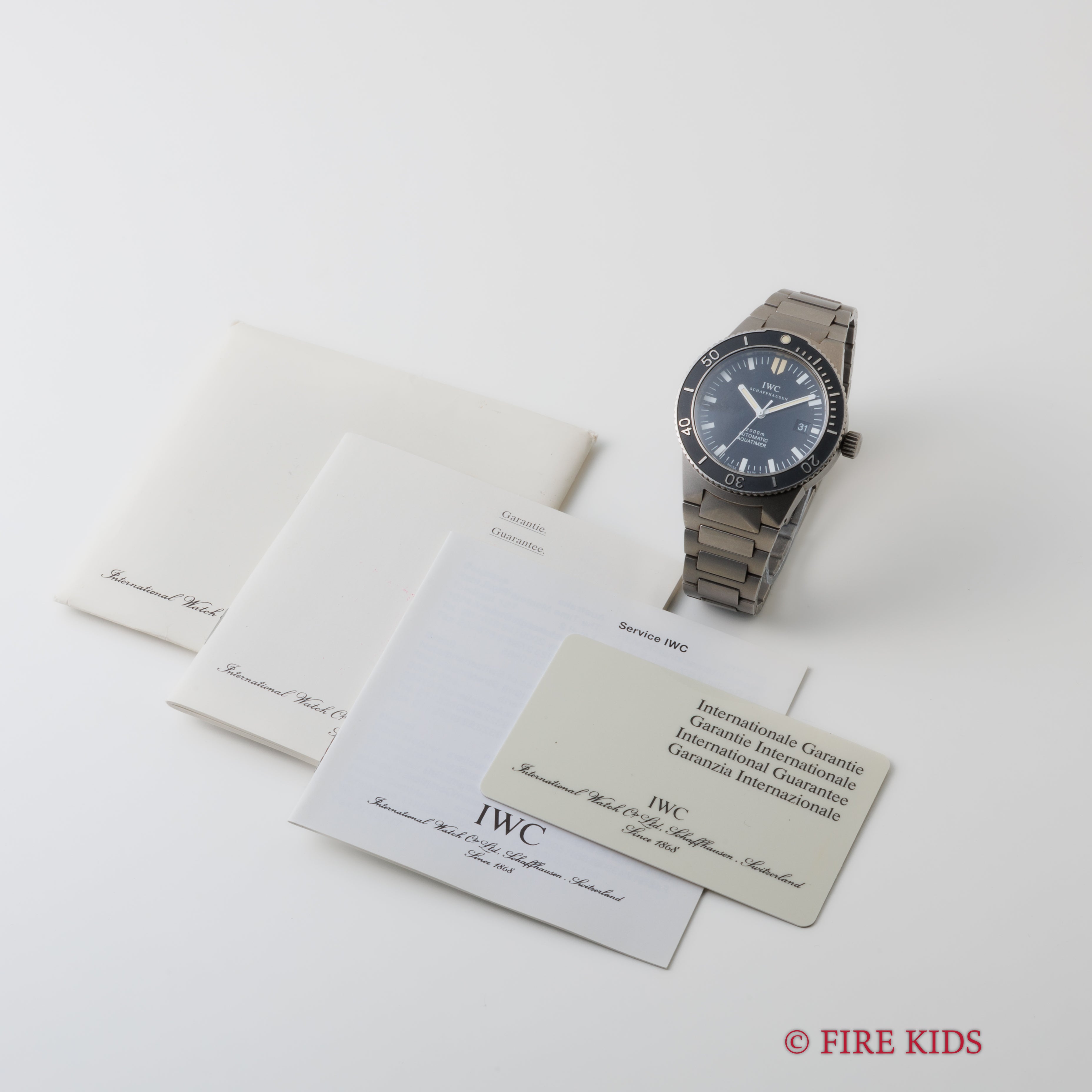 IWC 1999年製 アクアタイマー 2000m防水 チタン オールトリチウム 純正ブレス ギャラ付