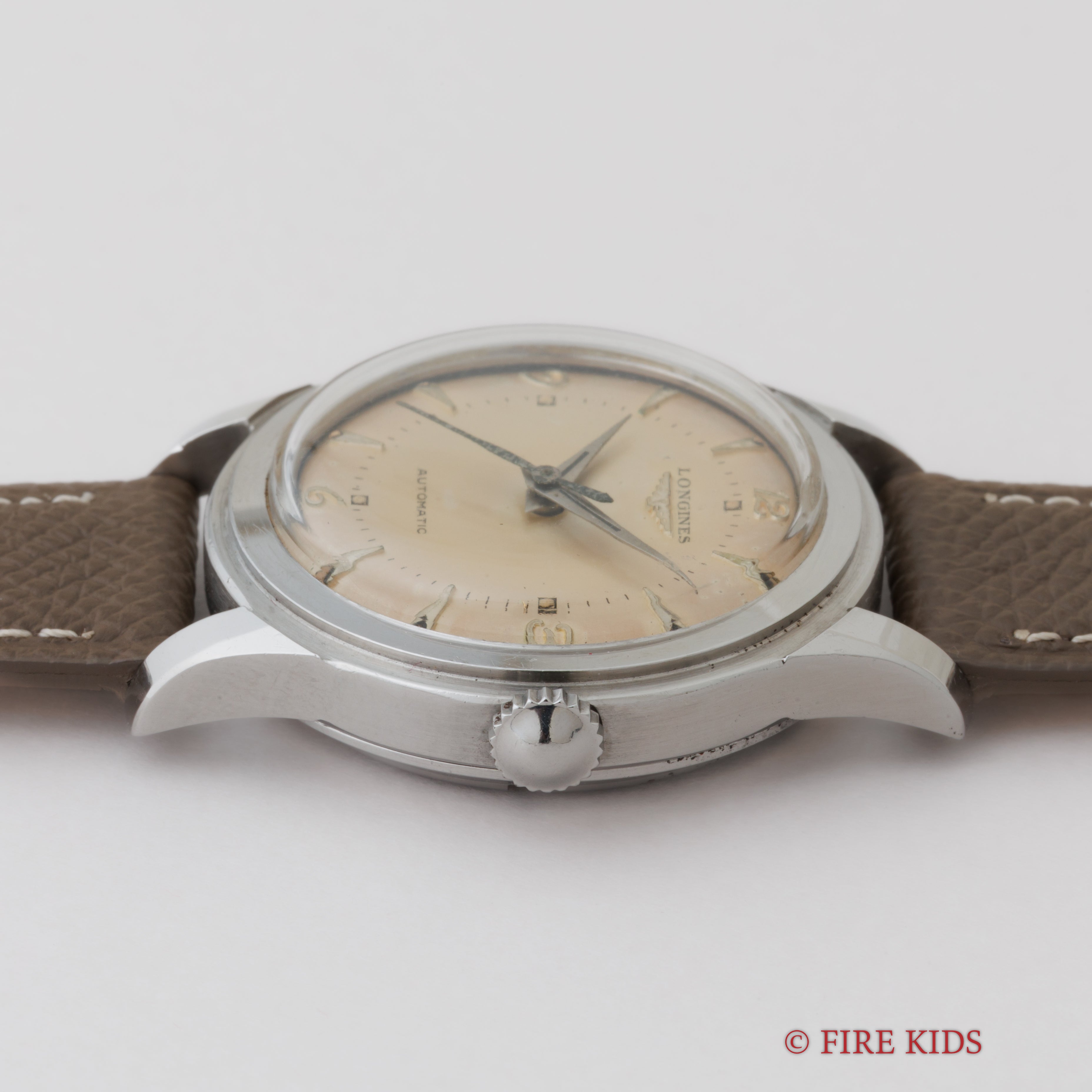 ロンジン ラウンド ブレゲ数字 ダブルステップドベゼル 1951年製 オートマチック Ref.6280-2 Cal.22AS