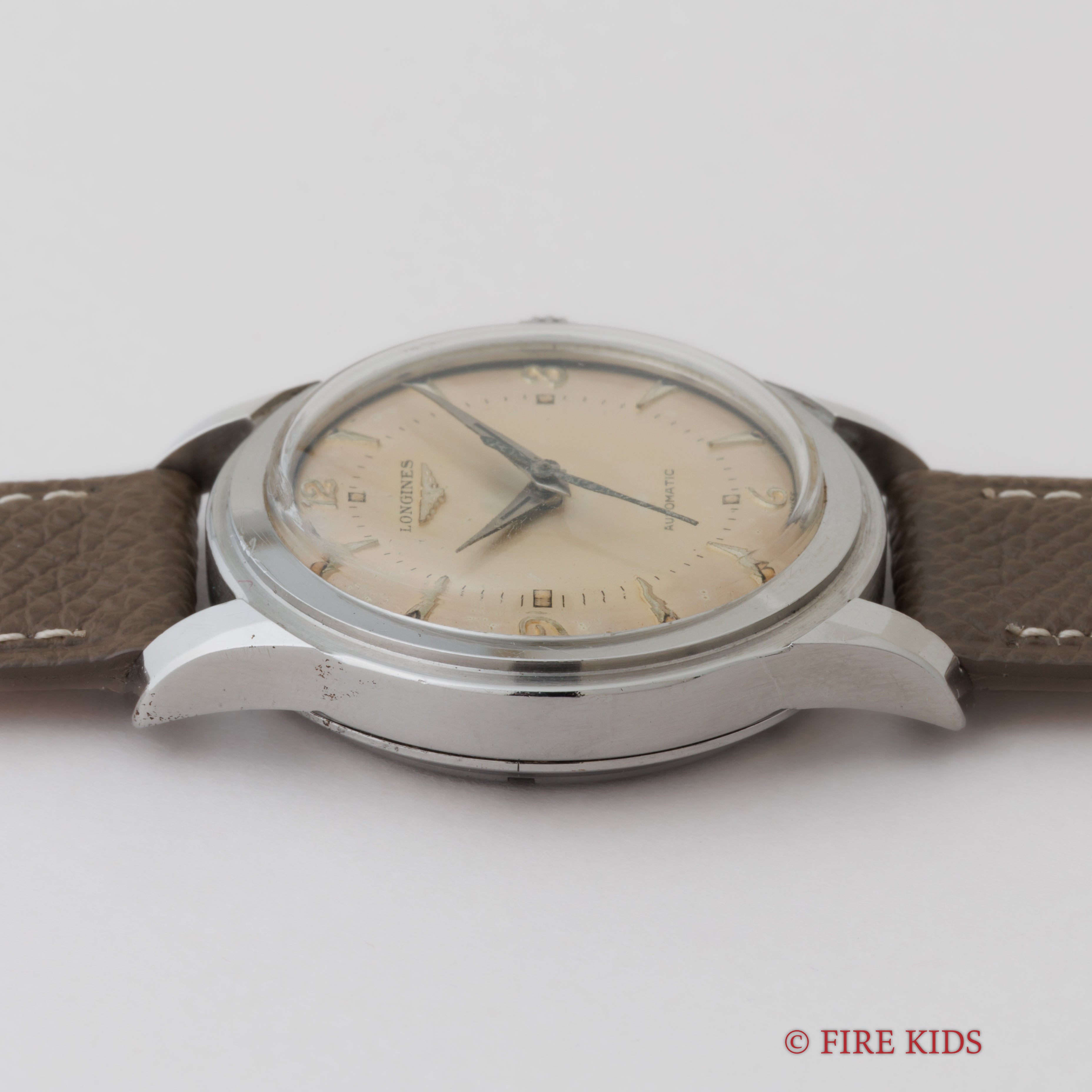 ロンジン ラウンド ブレゲ数字 ダブルステップドベゼル 1951年製 オートマチック Ref.6280-2 Cal.22AS