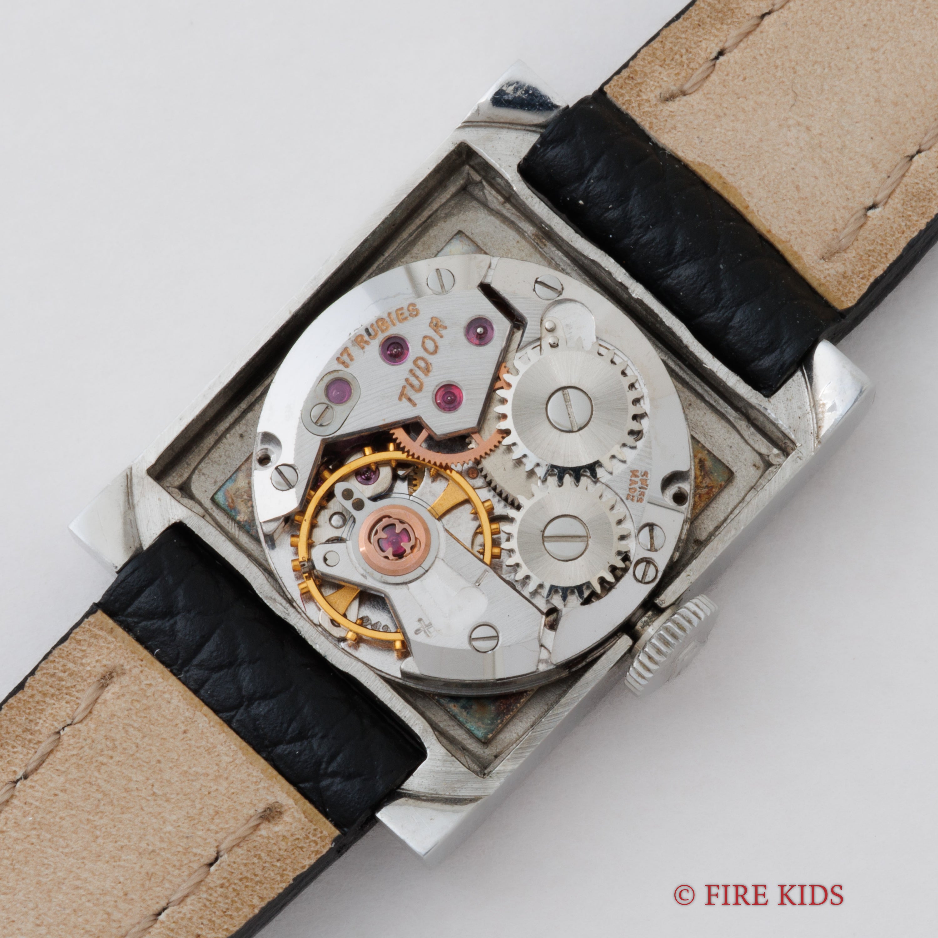 チューダー 1966年製 Ref.1861 レディース スクエアケース 手巻き ロレックス尾錠付き