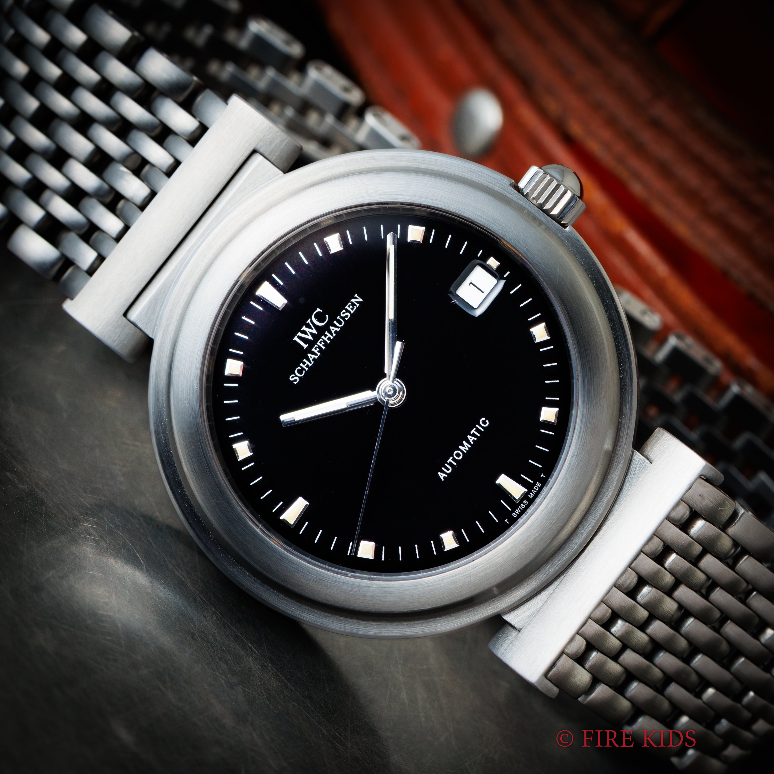 IWC ダ・ヴィンチ SL ブラックダイヤル 1996年製 Ref.IW352805 ブラックダイヤル 箱、ギャラ、タグ、修理明細書付き