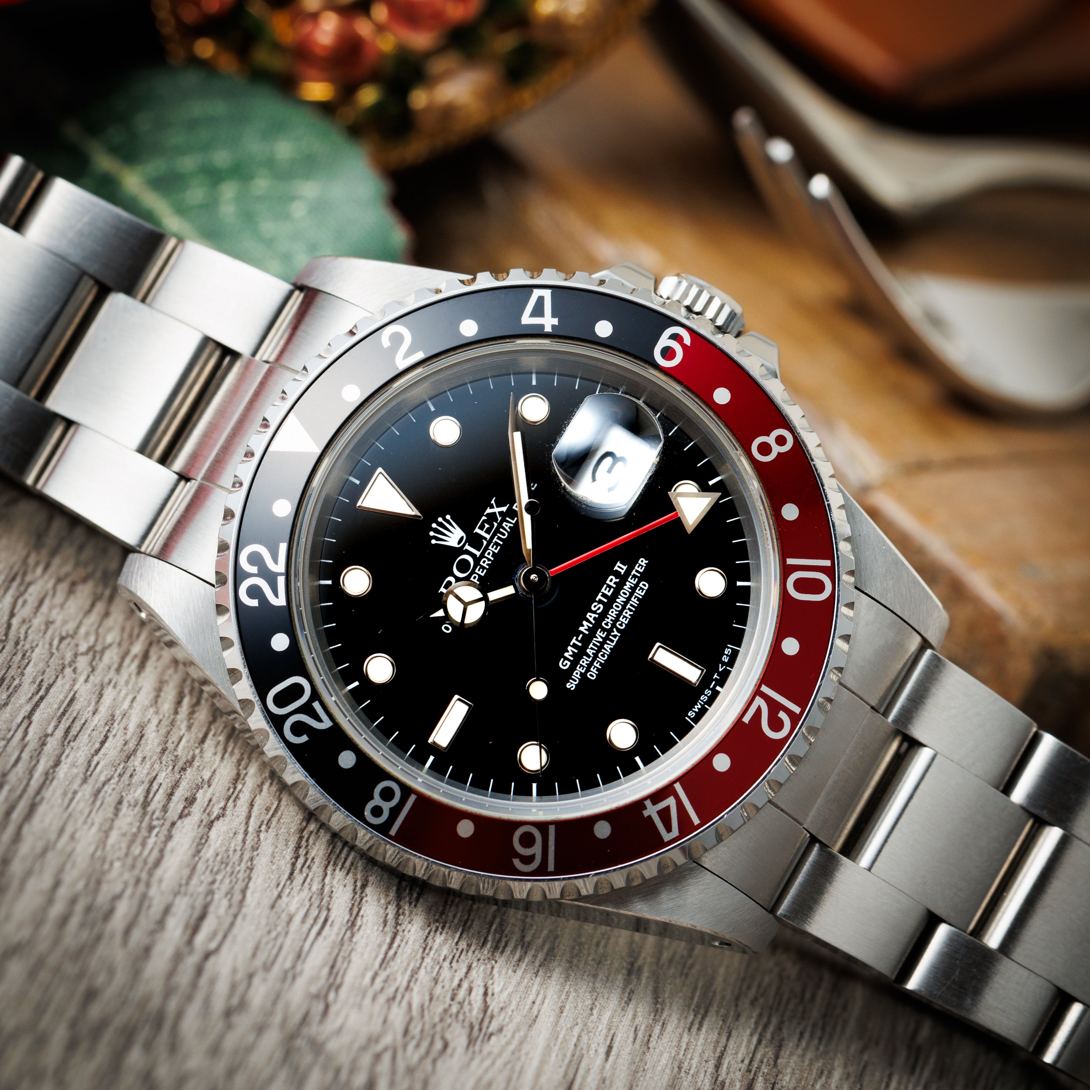 ロレックス GMTマスターⅡ1988年~1989年製 Ref.16710 コークベゼル 箱付き ノンポリッシュ