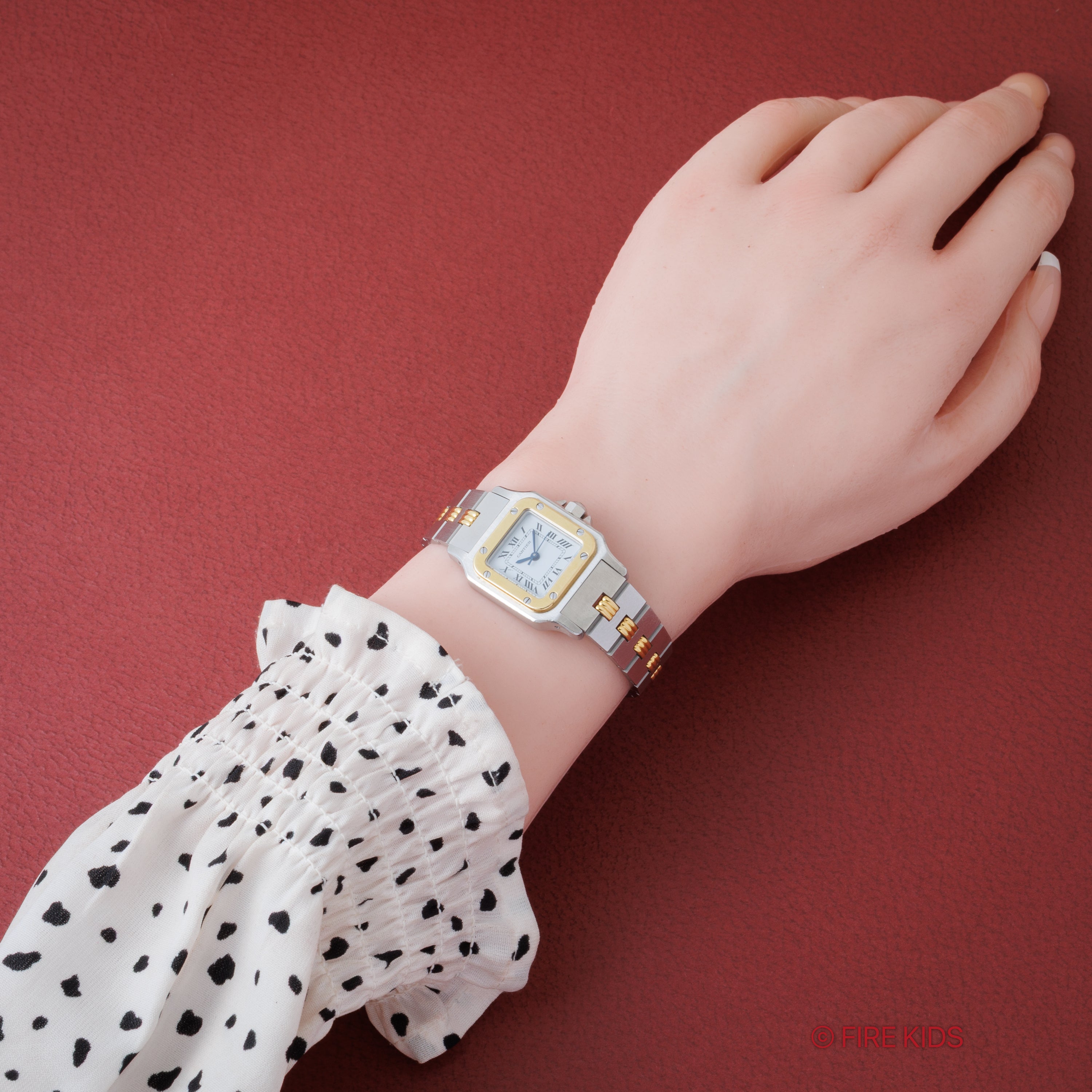 カルティエ サントス 1980年代製 Ref.0902 SMサイズ コンビ ゴドロンブレス