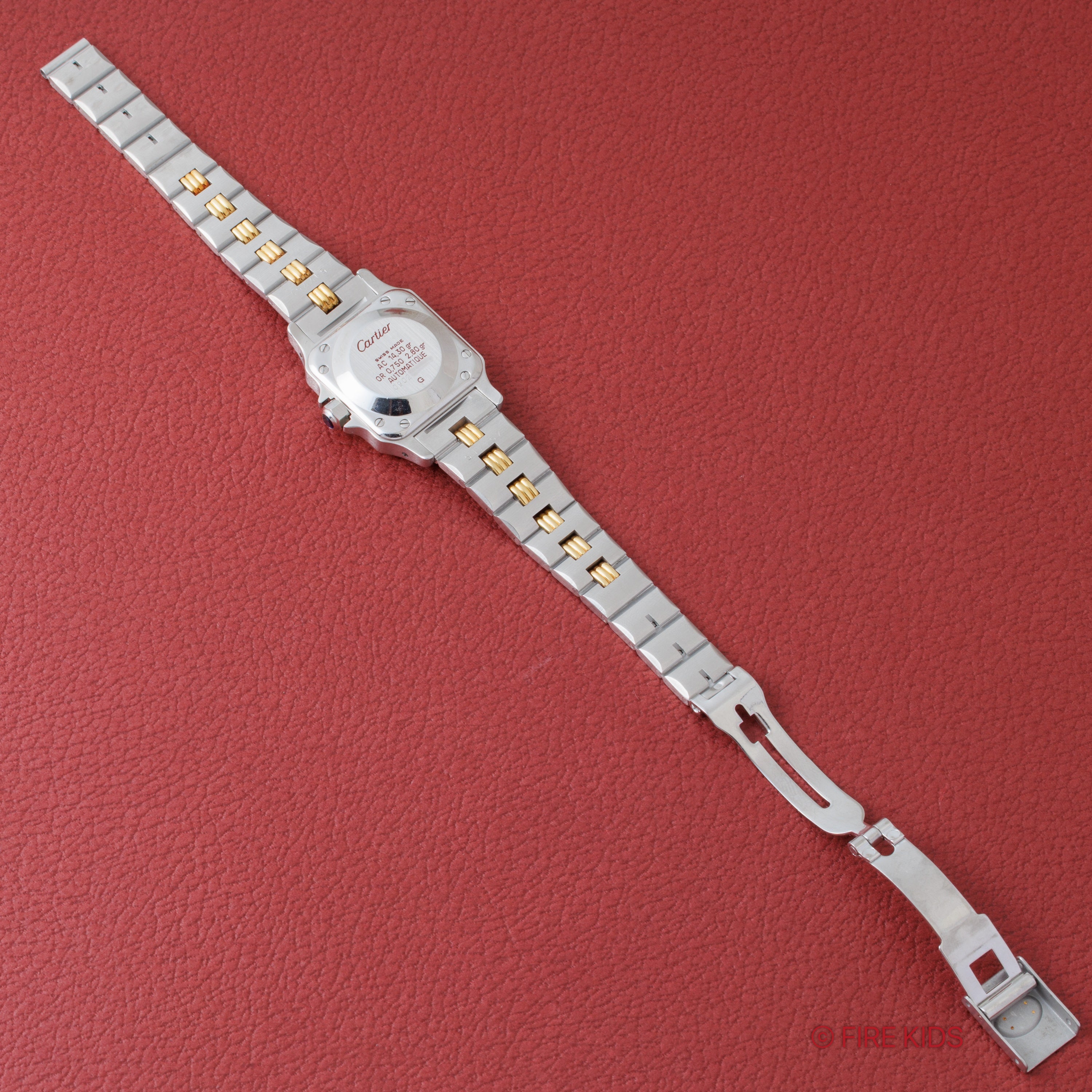 カルティエ サントス 1980年代製 Ref.0902 SMサイズ コンビ ゴドロンブレス