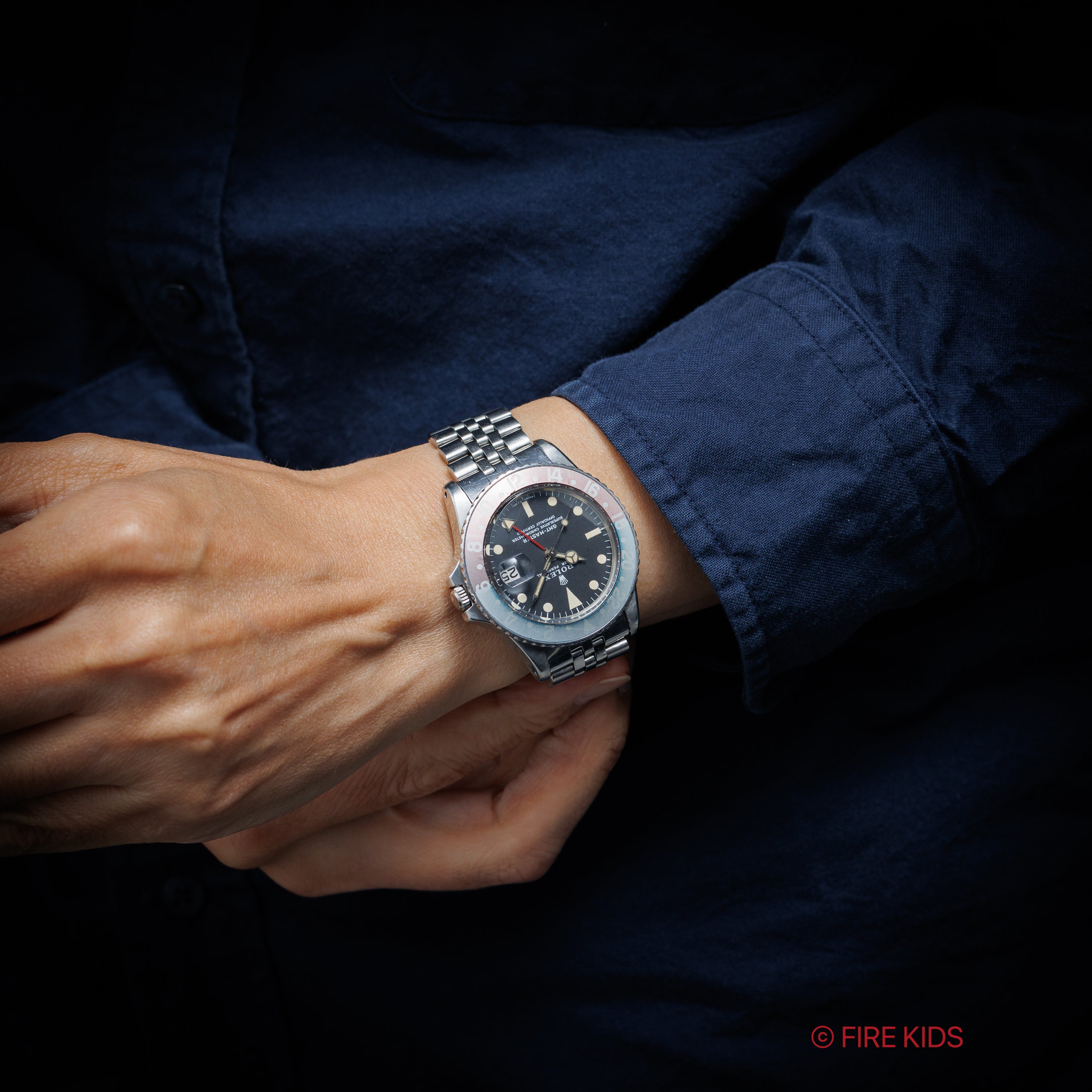 ロレックス GMTマスター 自動巻き 1970年製 Ref.1675 2型ダイヤル ペプシベゼル USAジュビリーブレス