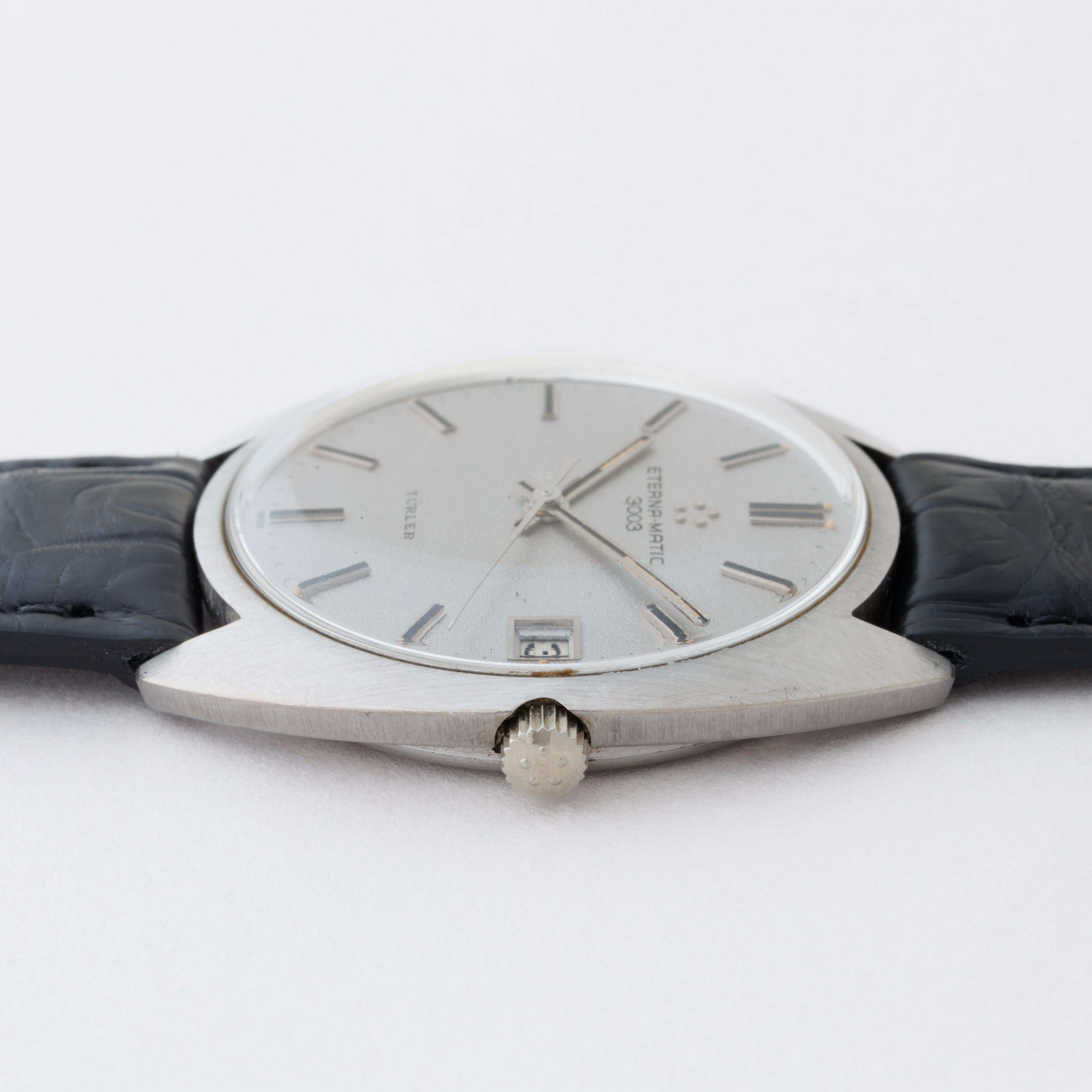 エテルナ マチック 3003 1960年代製 18金無垢ホワイトゴールド チューラーWネーム 純正尾錠付き 自動巻き