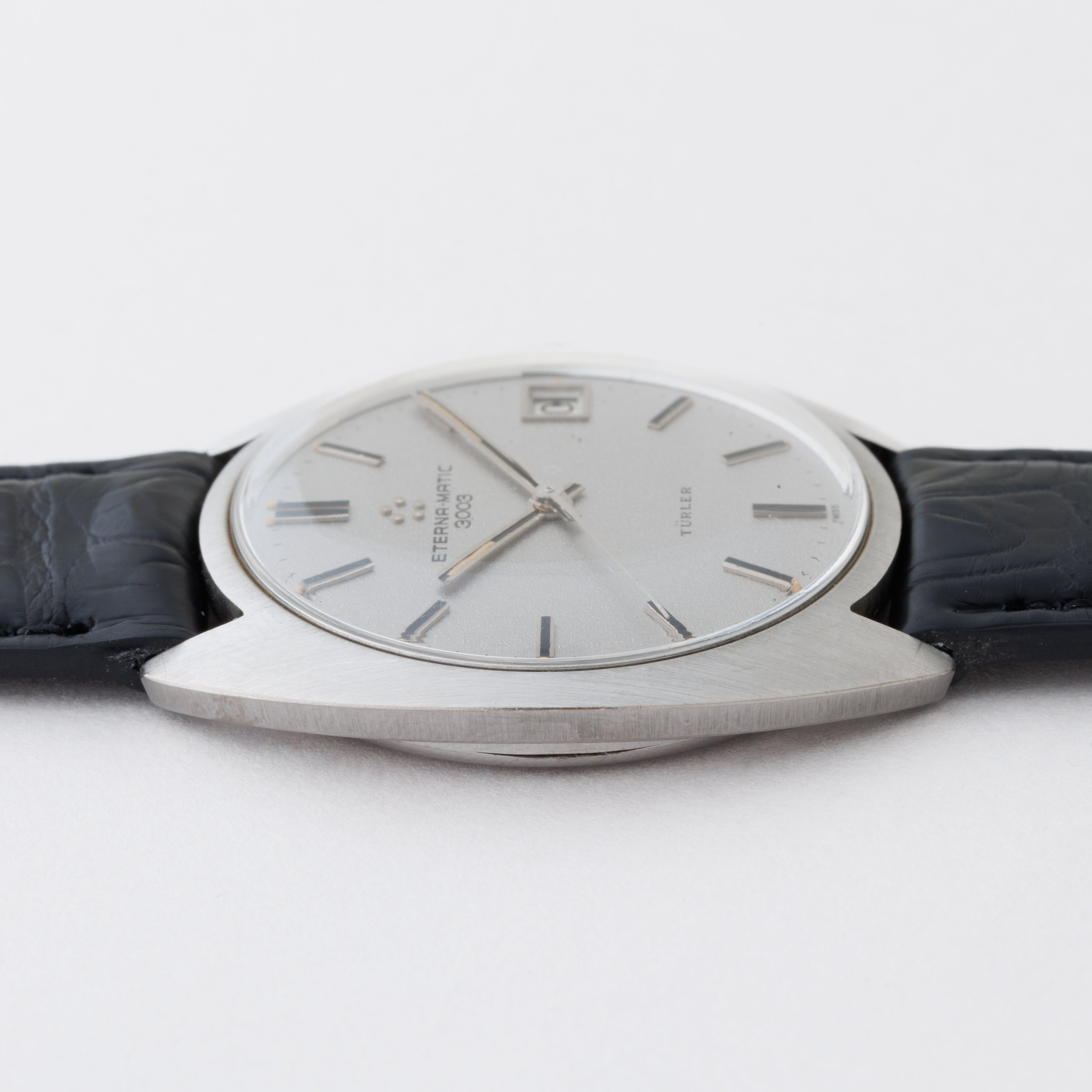 エテルナ マチック 3003 1960年代製 18金無垢ホワイトゴールド チューラーWネーム 純正尾錠付き 自動巻き