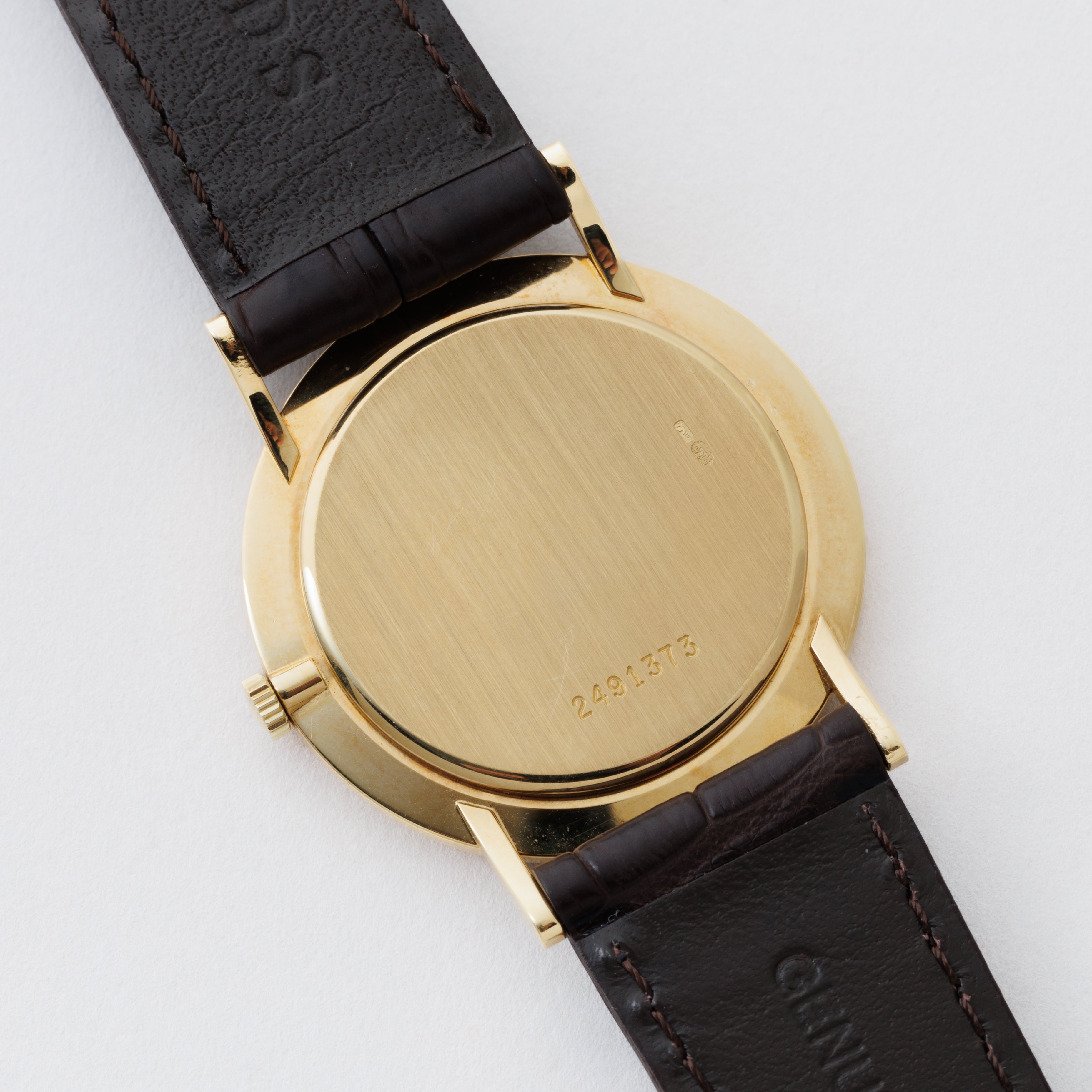 IWC 18金無垢ラウンドケース Ref.2010 1991年製 手巻き Cal.185 ホワイトダイヤル