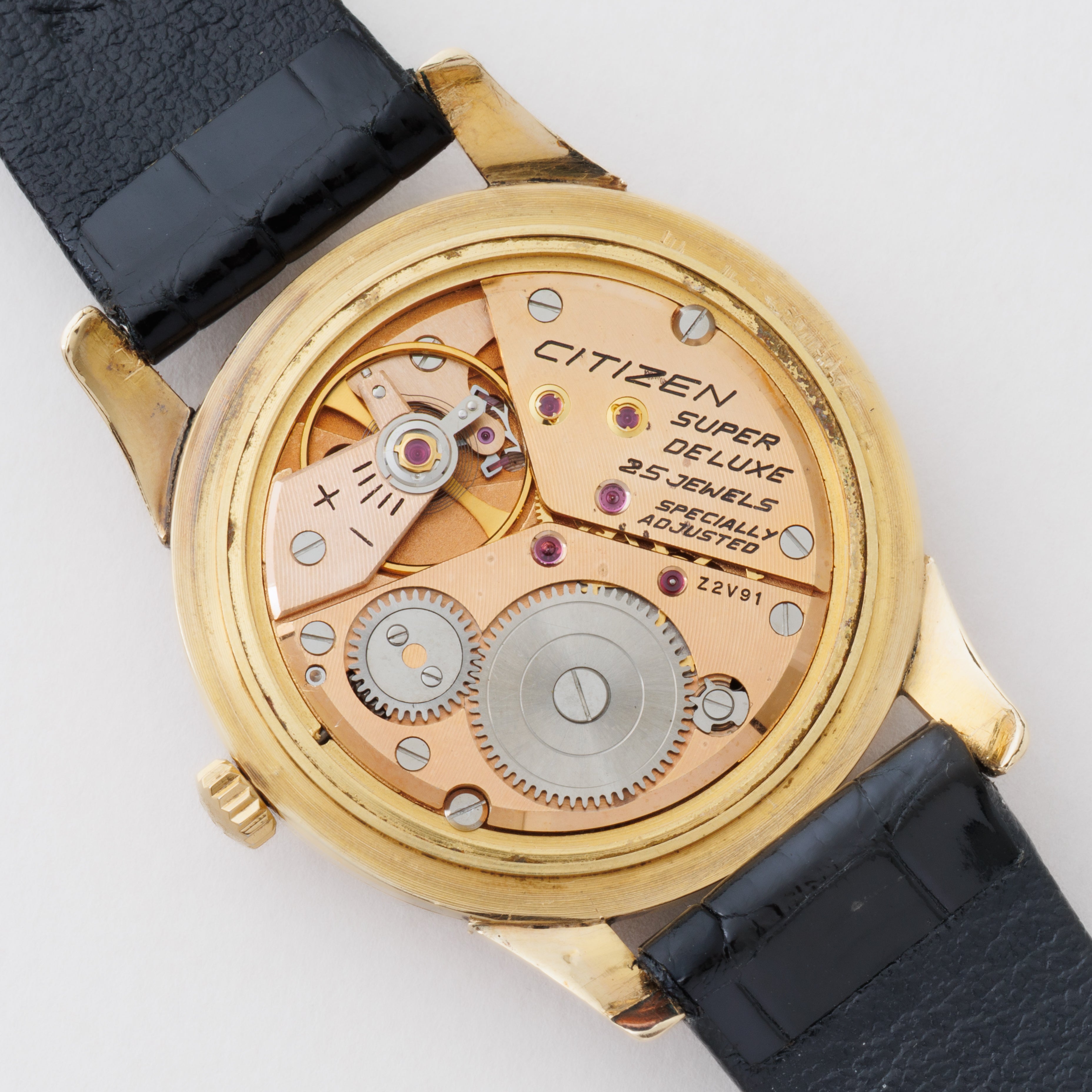 シチズン 18金無垢スーパーデラックス 1960年代前半製 Ref.15002 純正尾錠