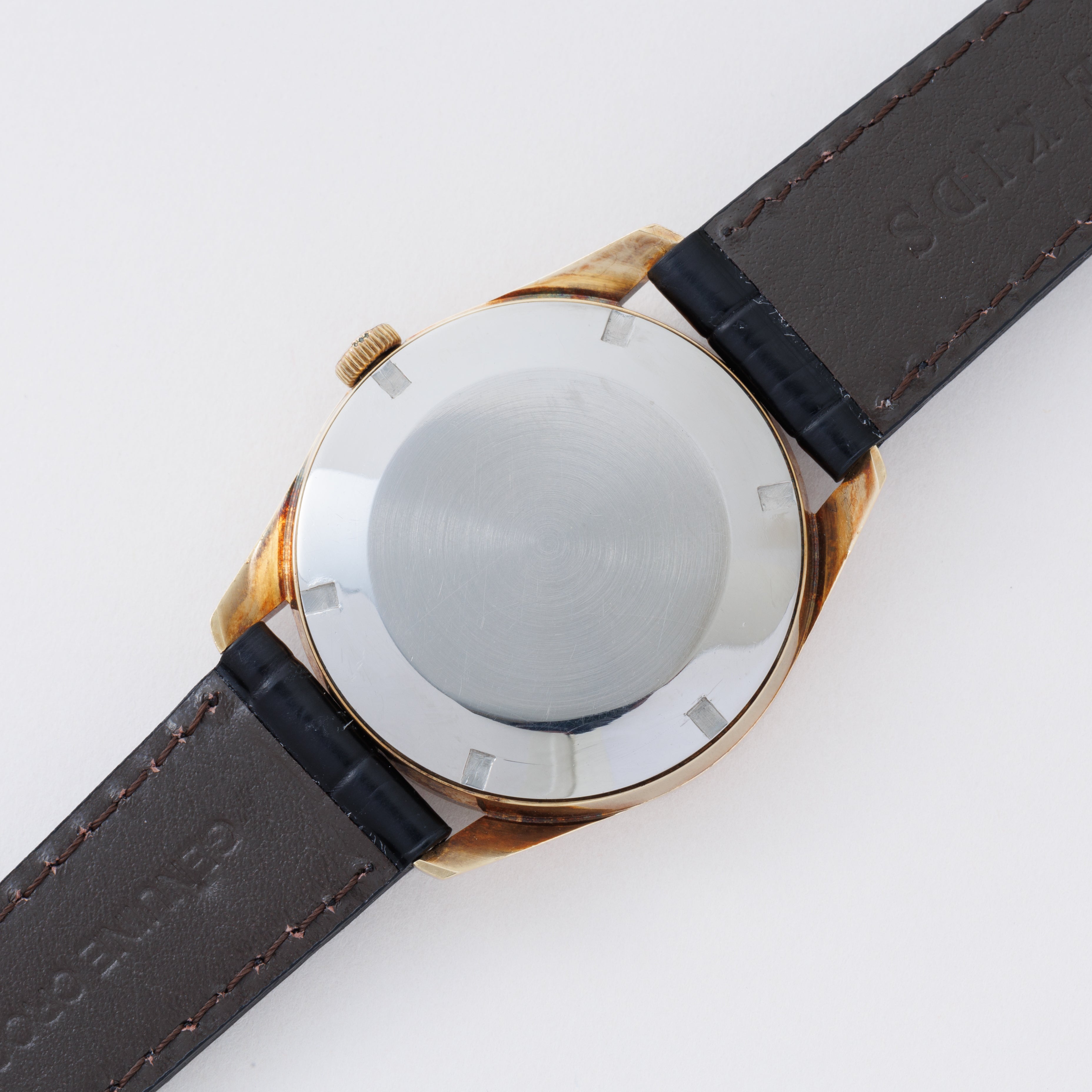 IWC ラウンドケース チューラーWネーム 1965年製 Ref.910 手巻き Cal.89 金張り