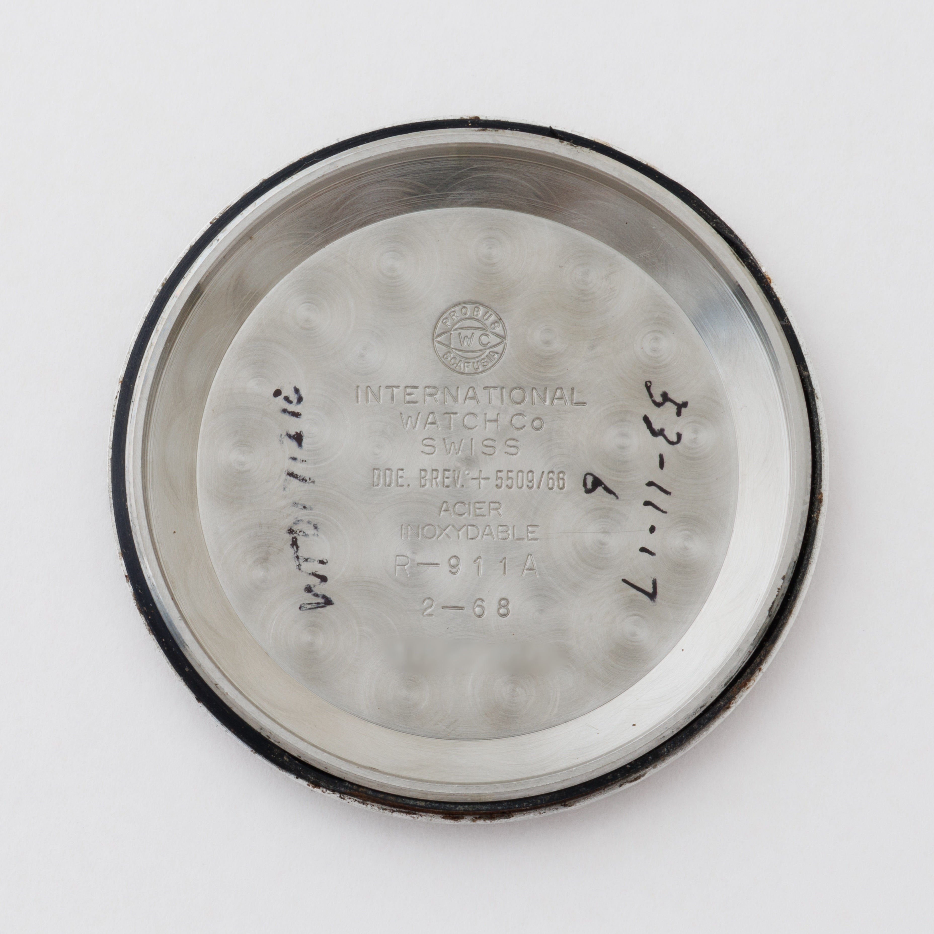 IWC 14金無垢ヨットクラブ バックステン Ref.911A 1968年製 ペラトン式自動巻き Cal.8541