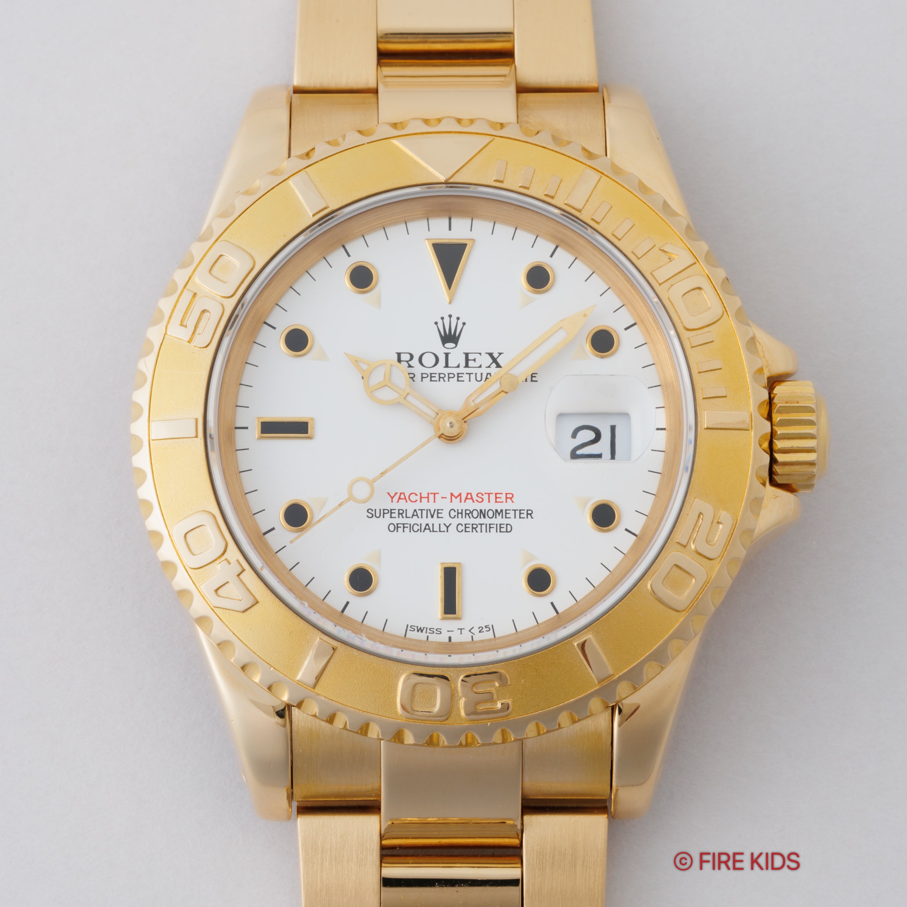 ロレックス ヨットマスター 1993年製 Ref.16628 18金イエローゴールド Cal.3135 ギャランティ付 初期S番個体