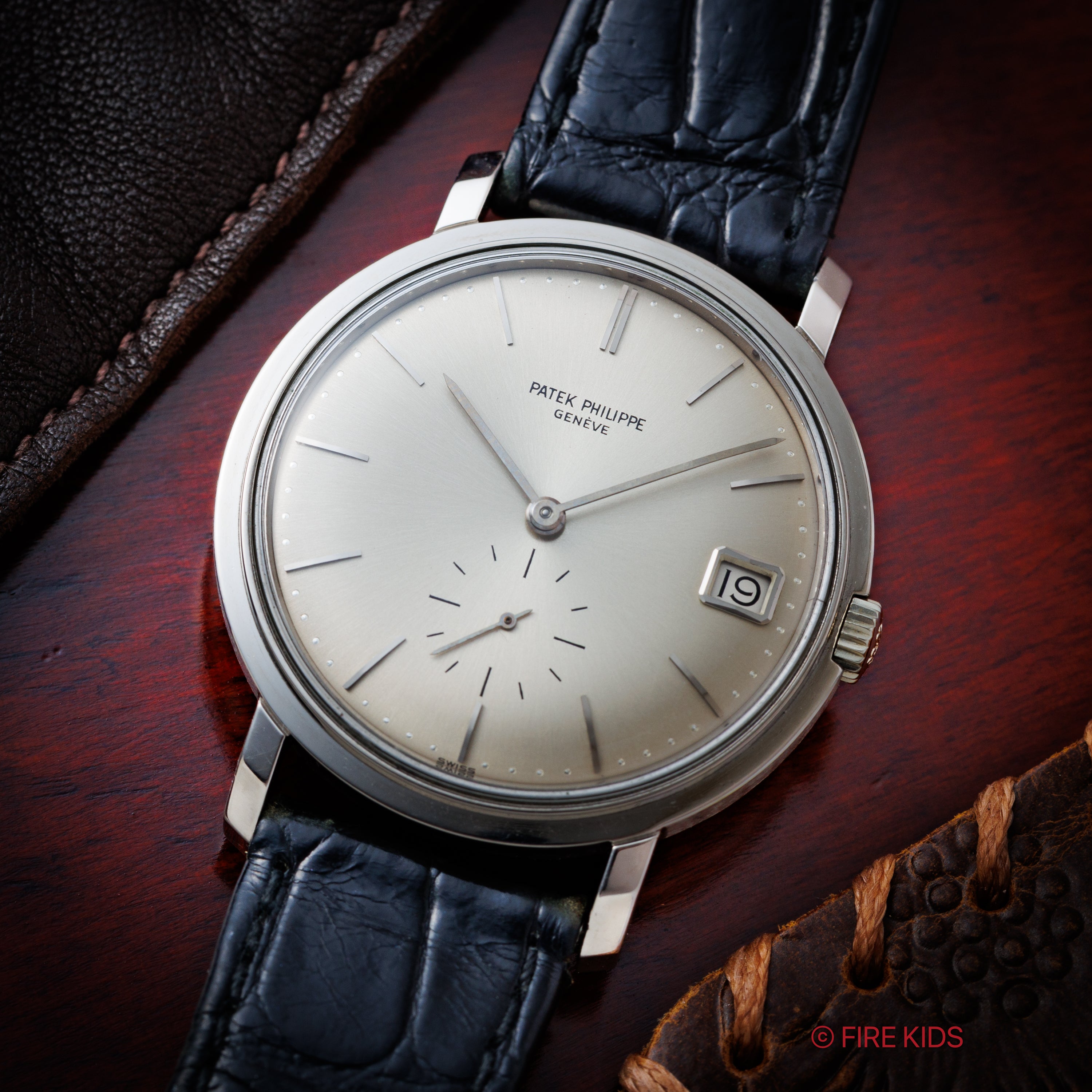 パテックフィリップ カラトラバ 1965年製 Ref.3445 Cal.27-460M 自動巻 18金無垢ホワイトゴールド アーカイブ付き