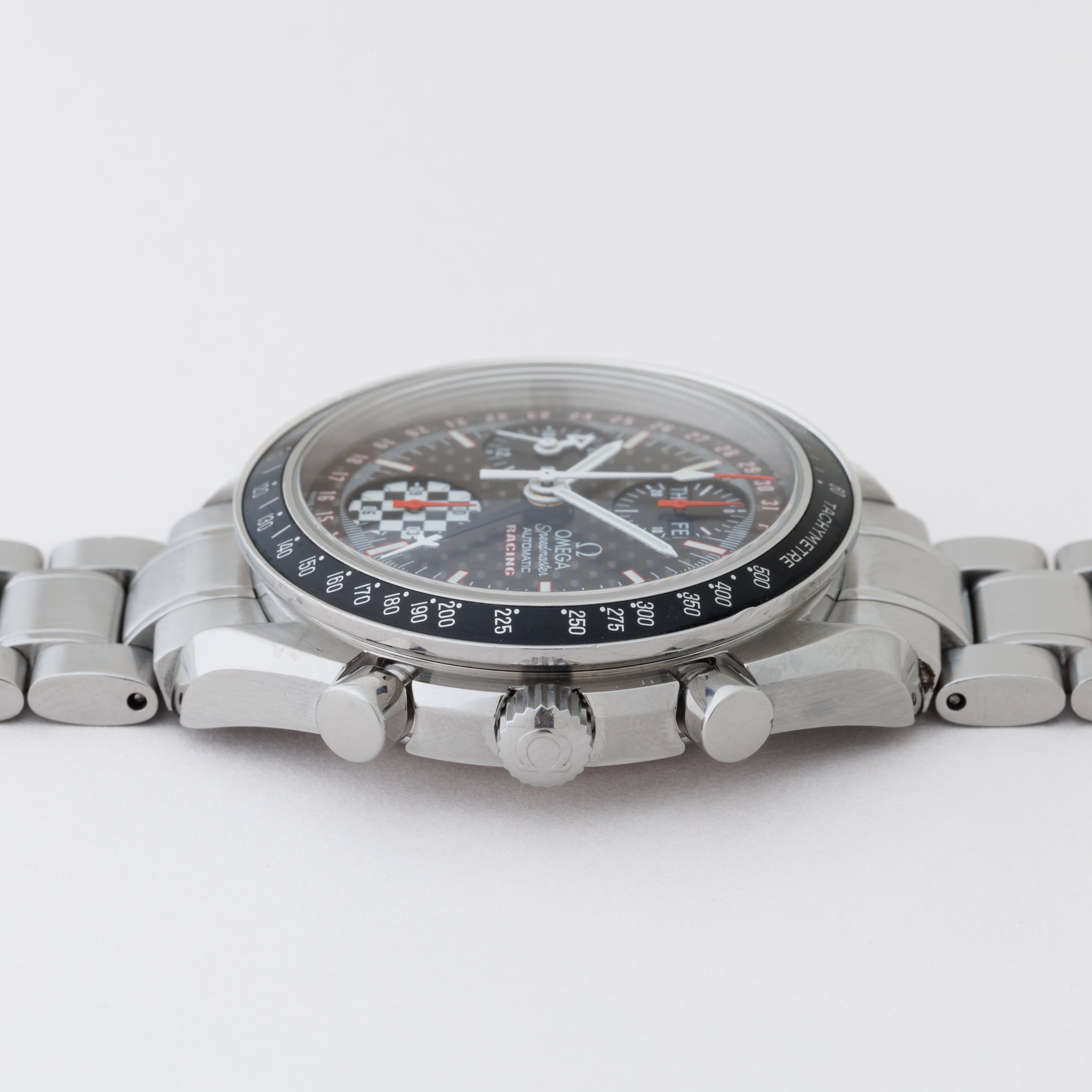 オメガ スピードマスター レーシング 2002年製 Ref.3529.50 シューマッハ 5555本限定 箱、ギャラ付き