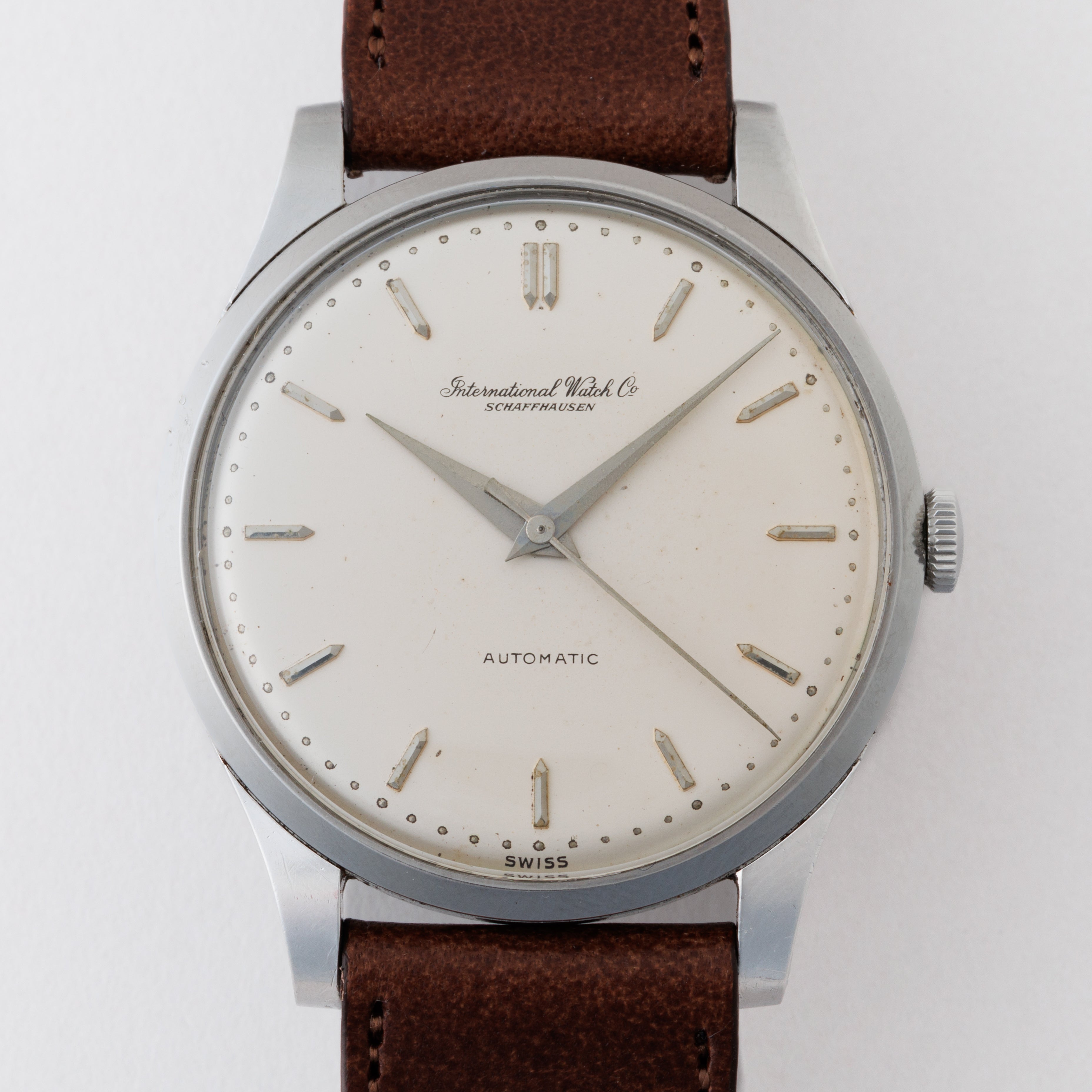 IWC ラウンドケース ペラトン式自動巻 Cal.853 1958年製 ドーフィンハンド