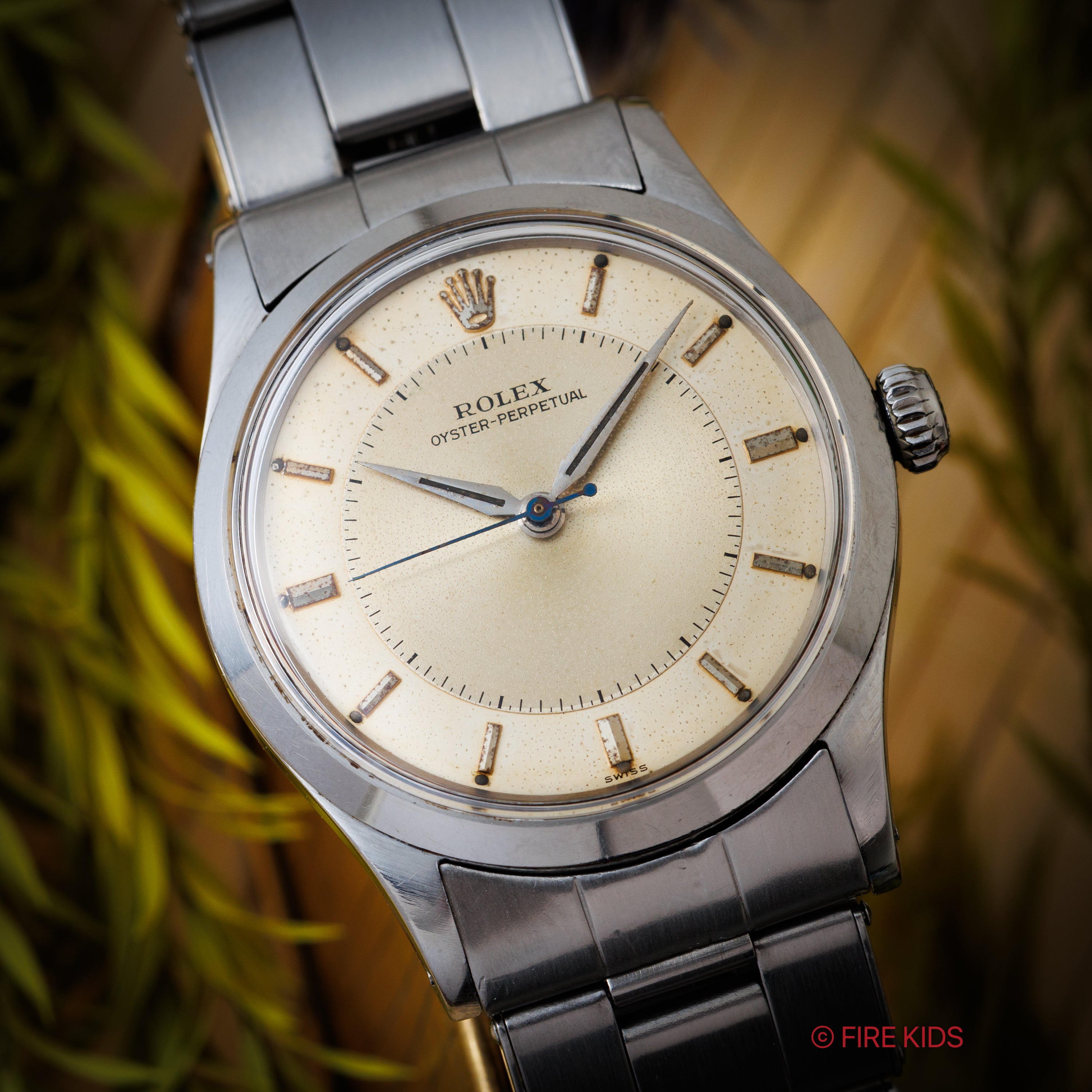 ロレックス オイスターパーペチュアル Ref.6532 ツートンダイヤル 1956年製 自動巻 Cal. 1030 純正リベットブレス