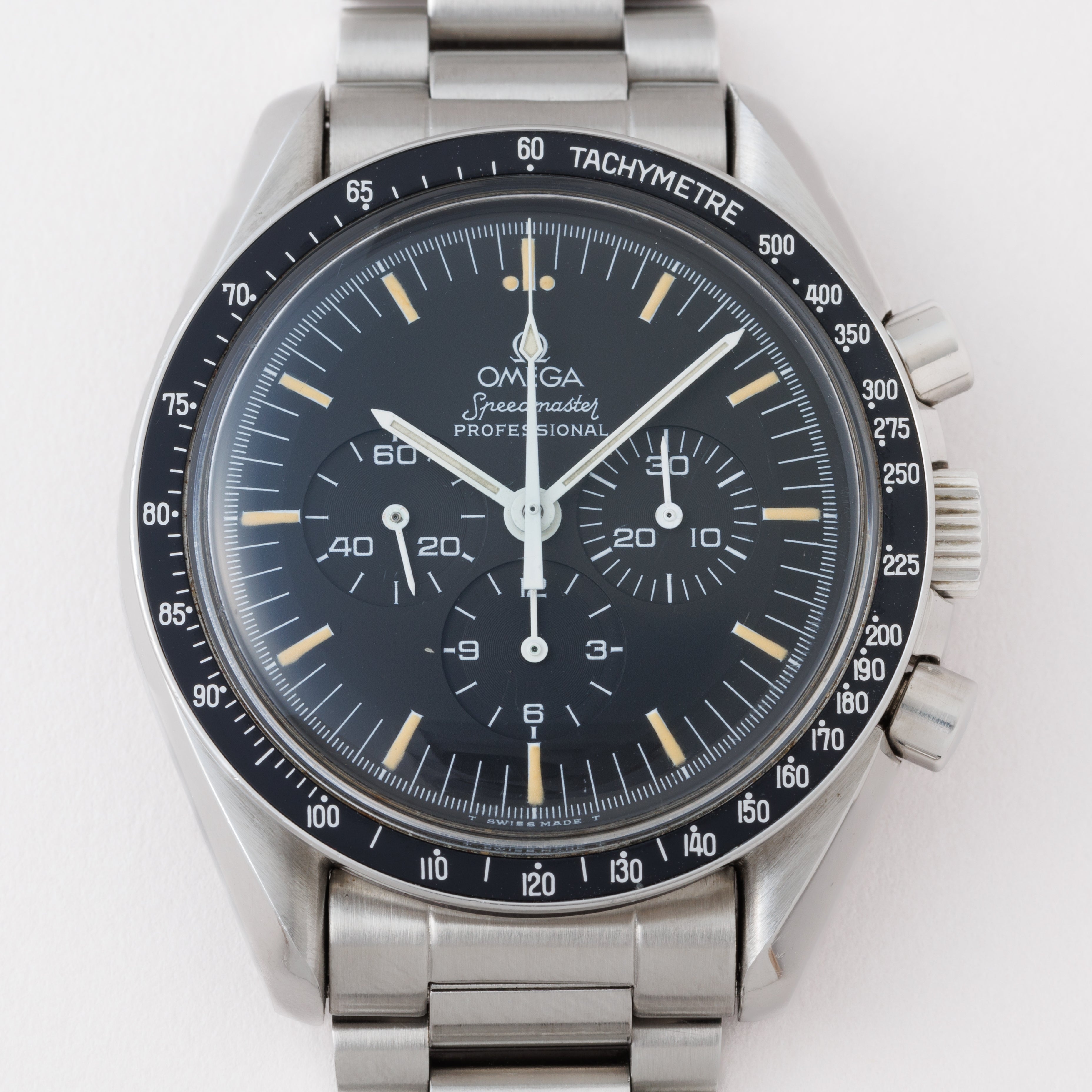 オメガ スピードマスタープロフェッショナル 1989年製 Ref.145.022 5th 20周年記念 下がりr 箱、ギャラ、冊子付き