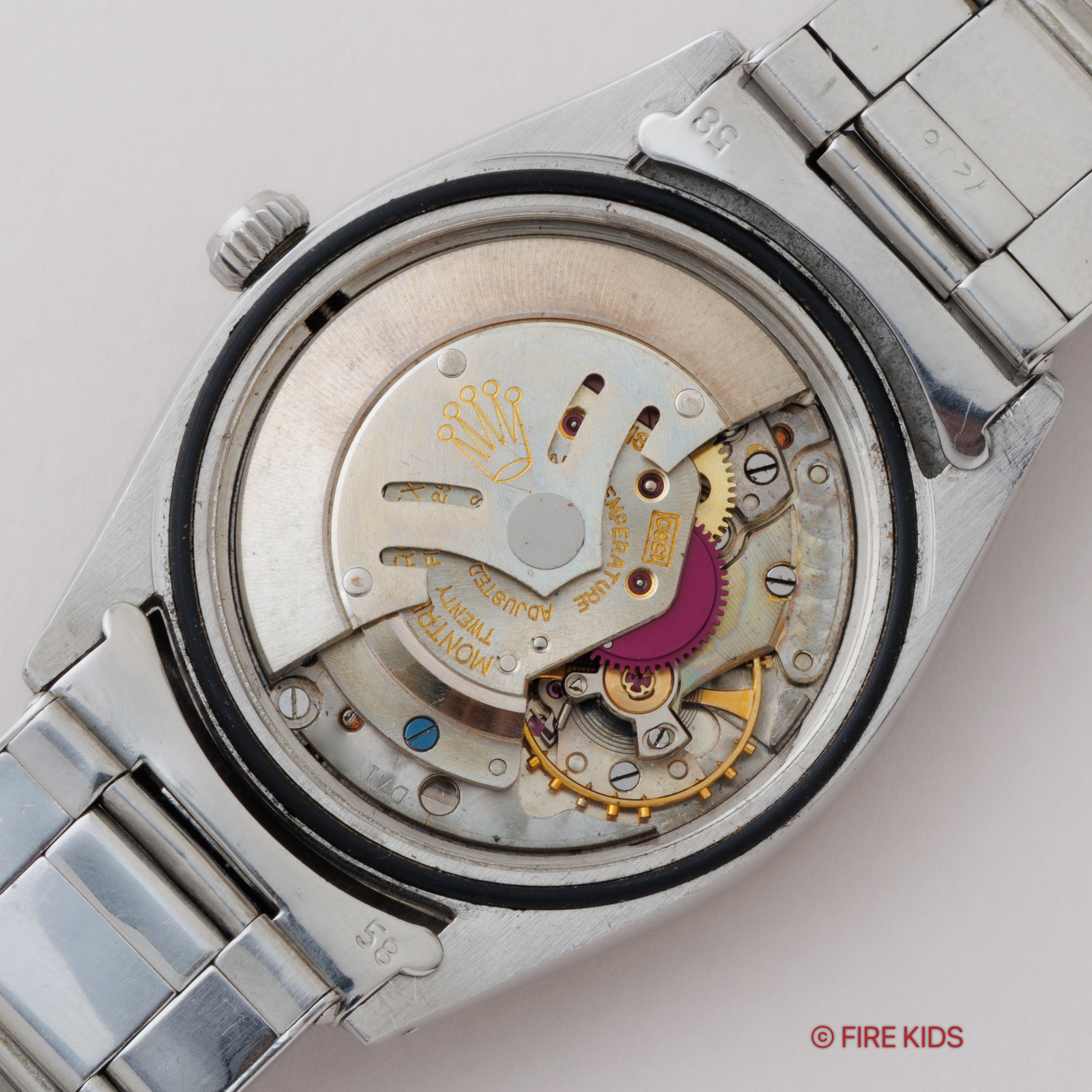 ロレックス サンダーバード 自動巻き 1961年製 ブラックギルトダイヤル Ref.1625 夜光無し パイロットウォッチ