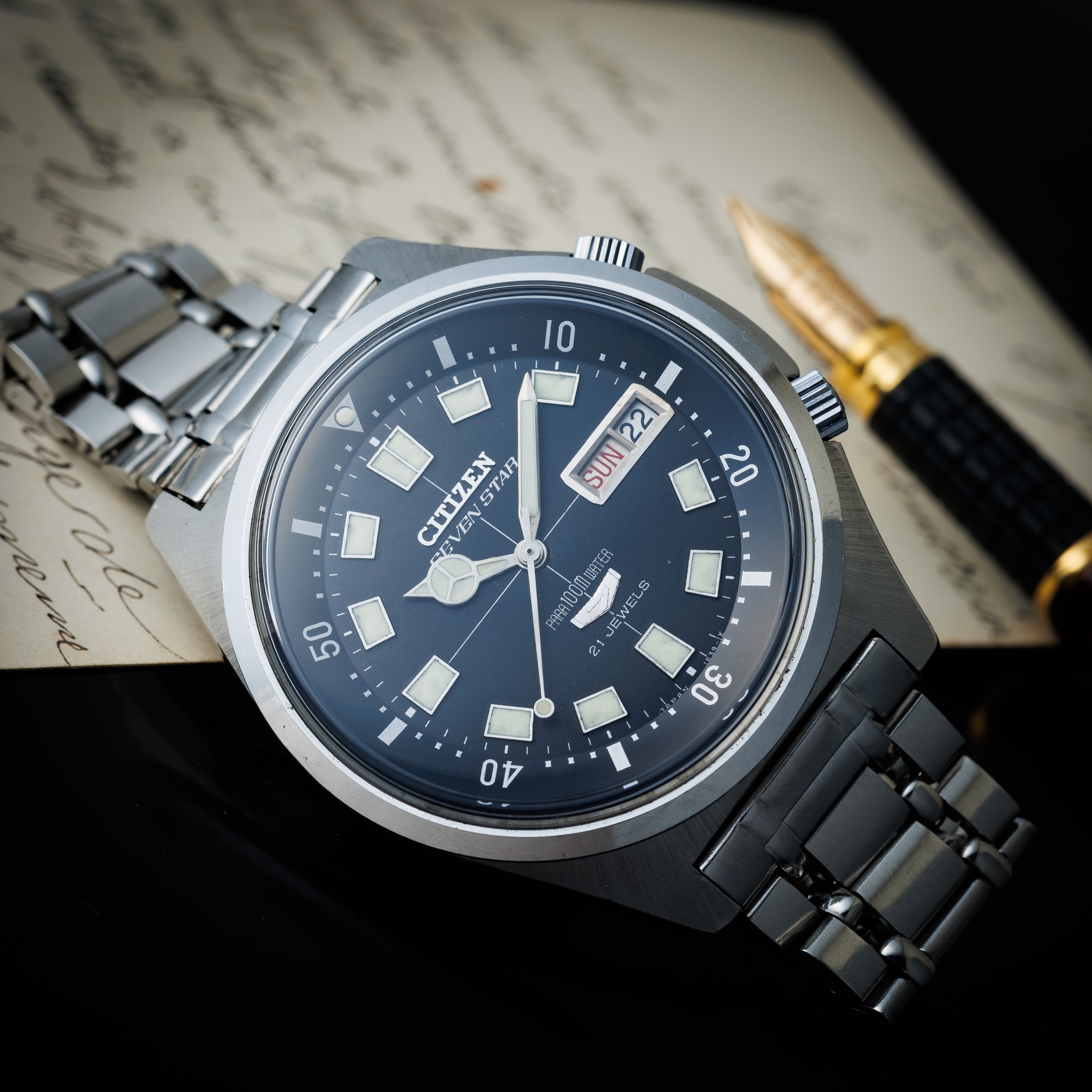 シチズン セブンスター 1969年製 ダイバー デイデイト自動巻き