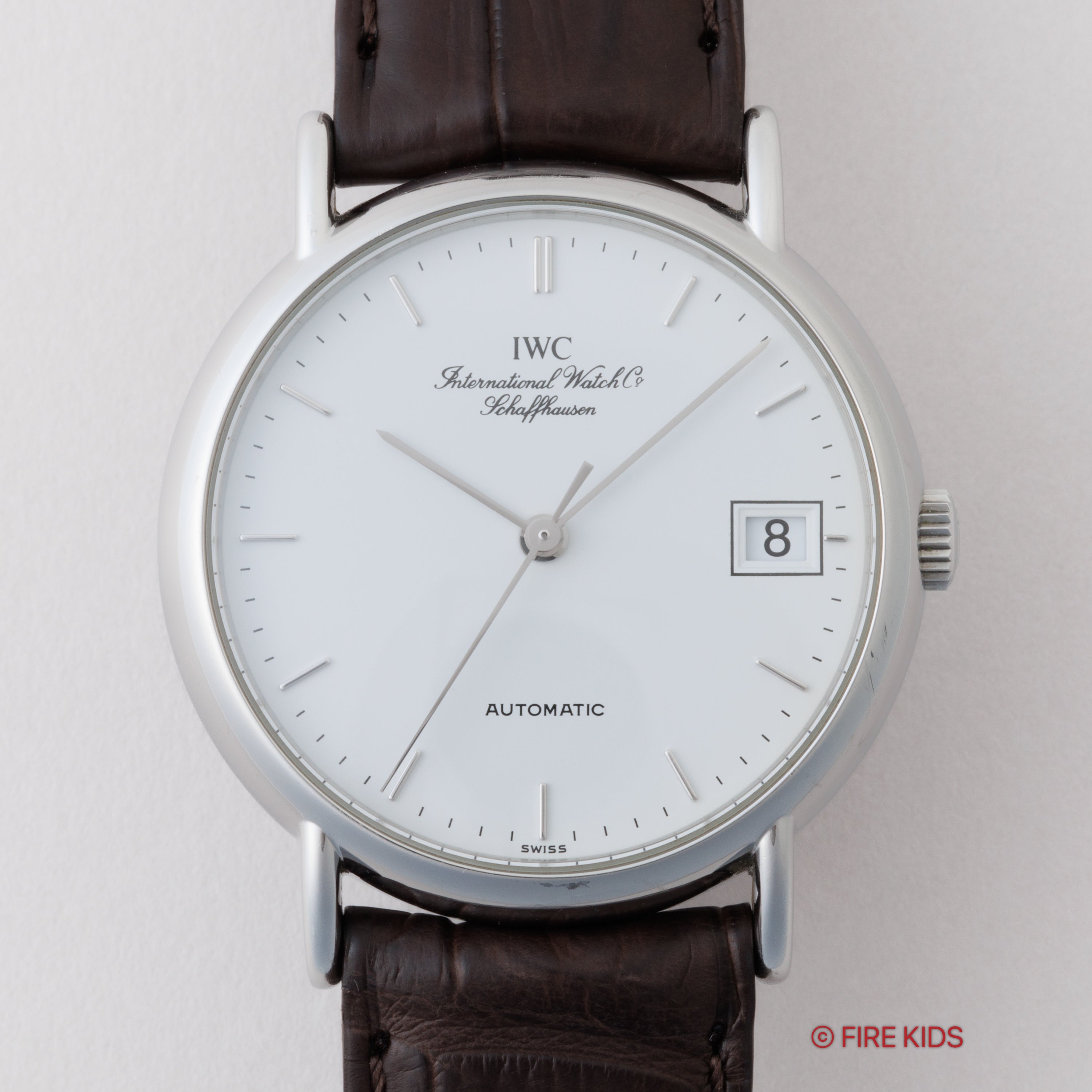 IWC ポートフィノ デイト 自動巻き 2002年製 Ref.3513 ギャラ、冊子、クロス、純正尾錠付き