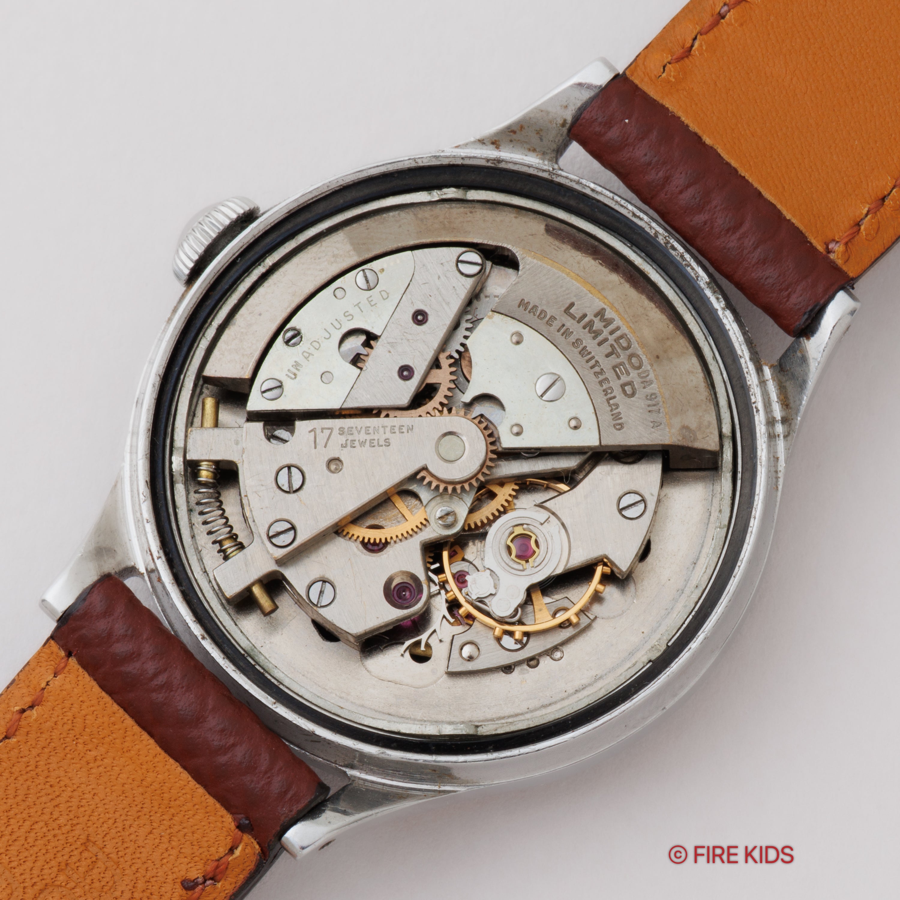 ミドー マルチフォート ダトメーター 1950年代製 バンパー式オートマチック 純正尾錠