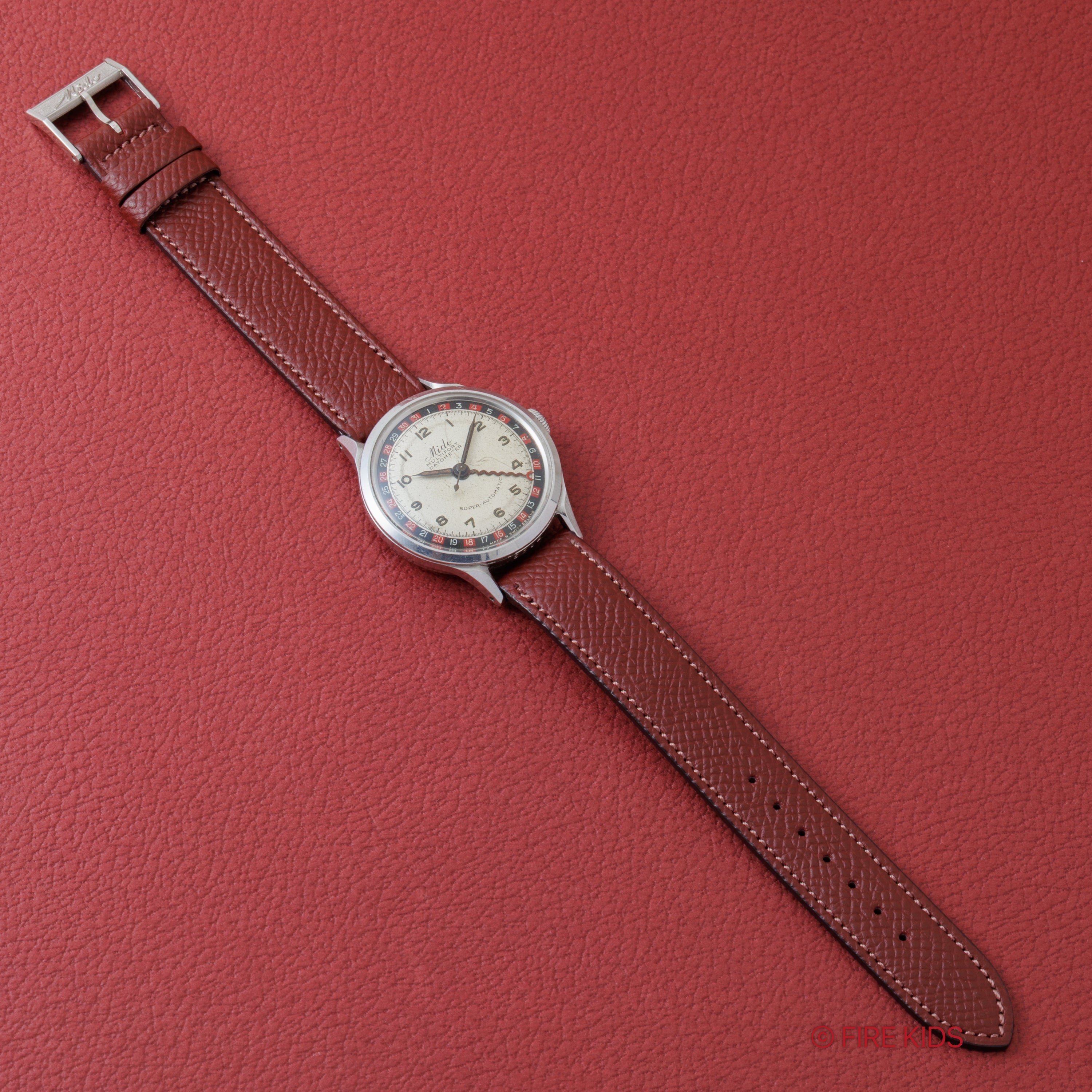 ミドー マルチフォート ダトメーター 1950年代製 バンパー式オートマチック 純正尾錠