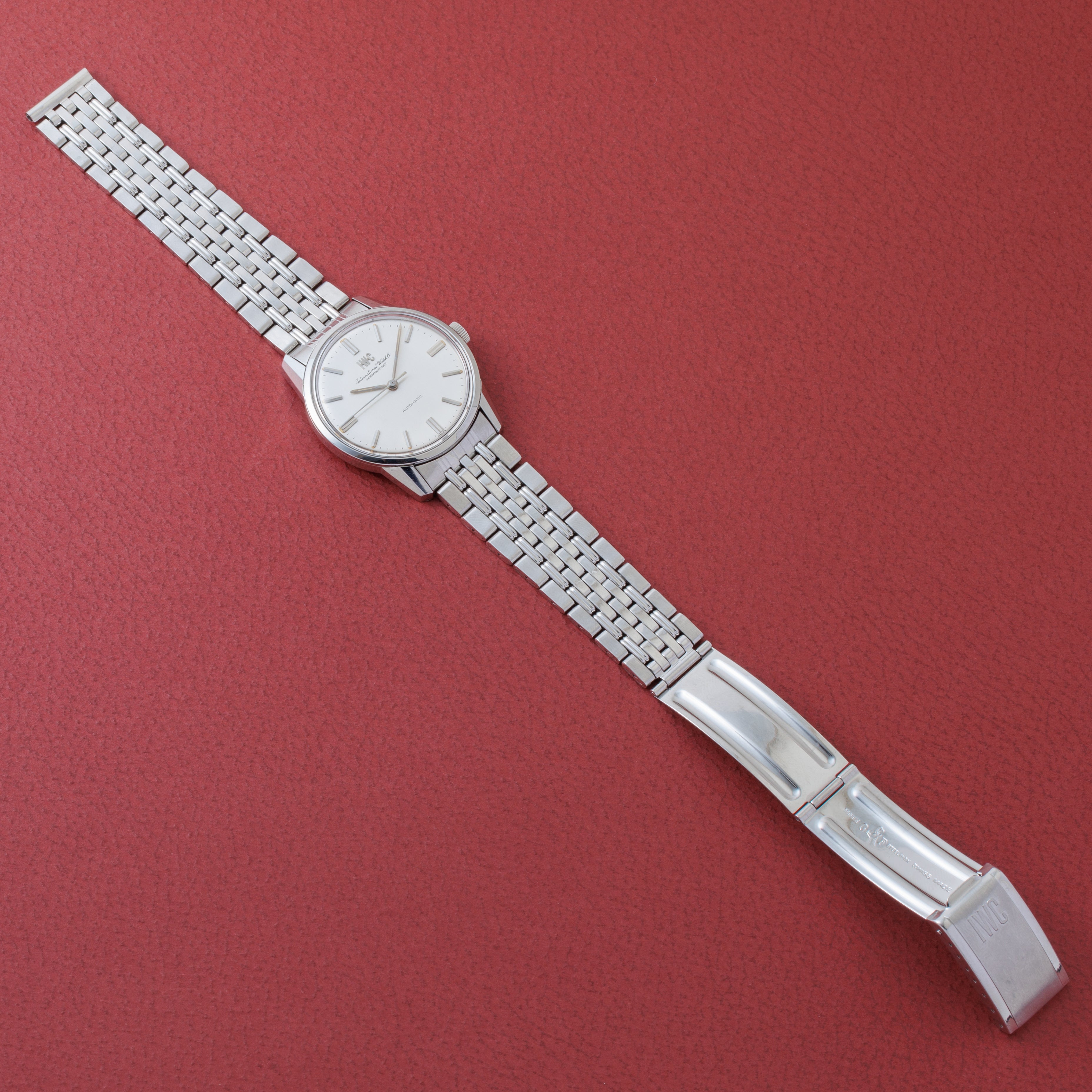 IWC ラウンドケース 1975年製 Ref.R810AD オートマチック ノンデイト 純正ゲイフレアーブレス