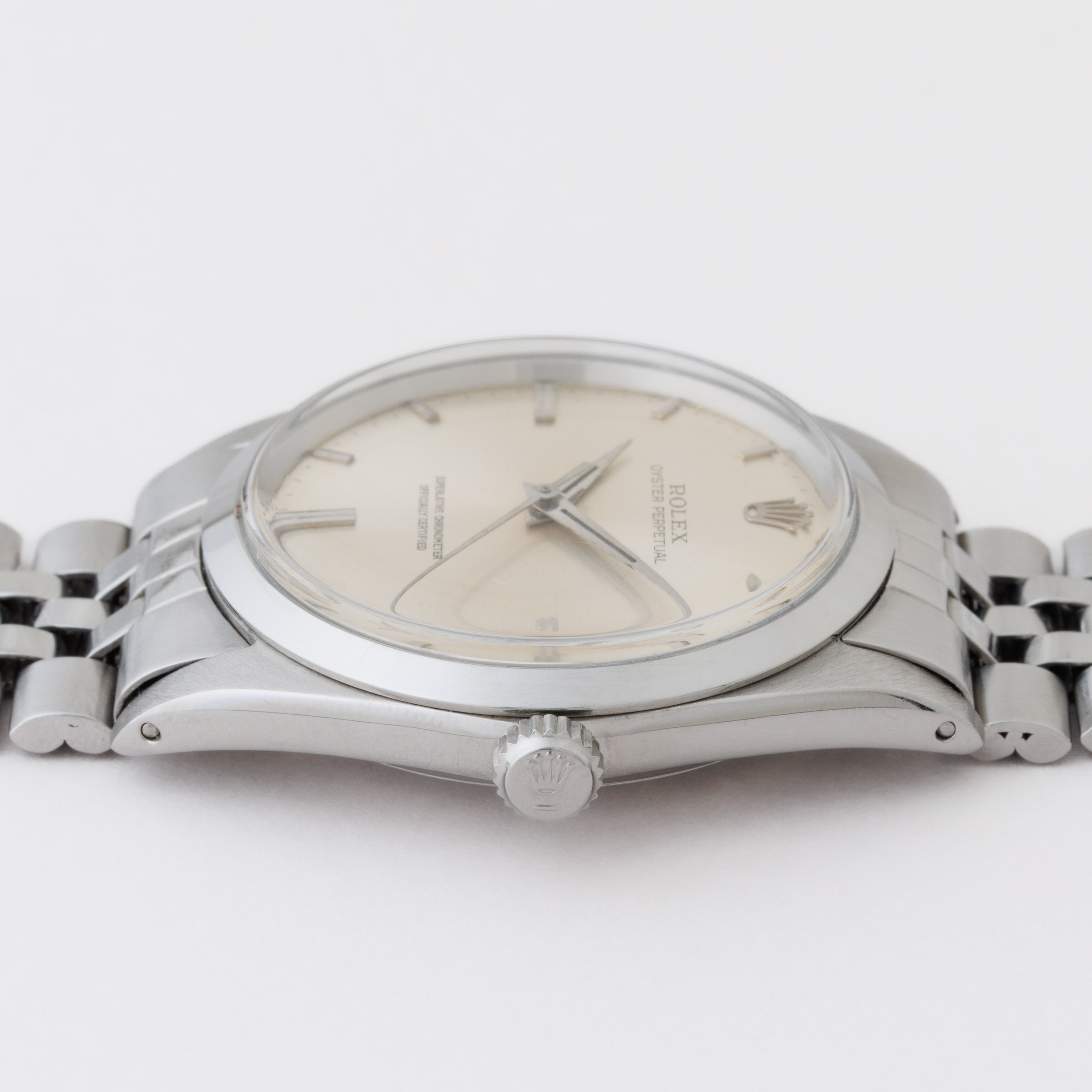 ロレックス オイスターパーペチュアル35㎜ 1964年製 Ref.1018 ビッグケース シルバーダイヤル 純正ジュビリーブレス付き